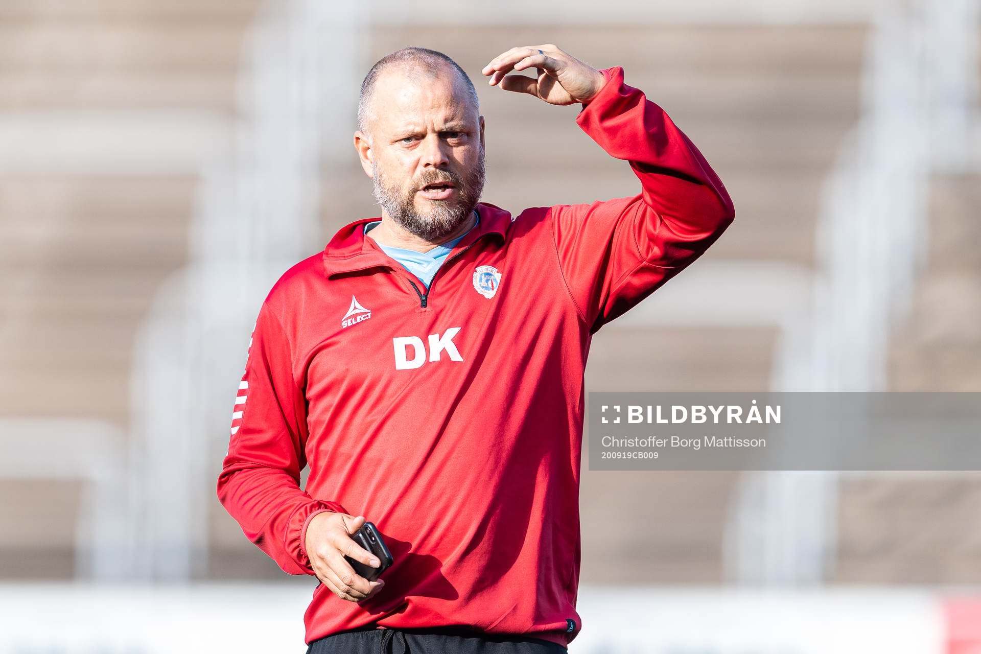 Utsiktens tränare Daniel Karlsson
