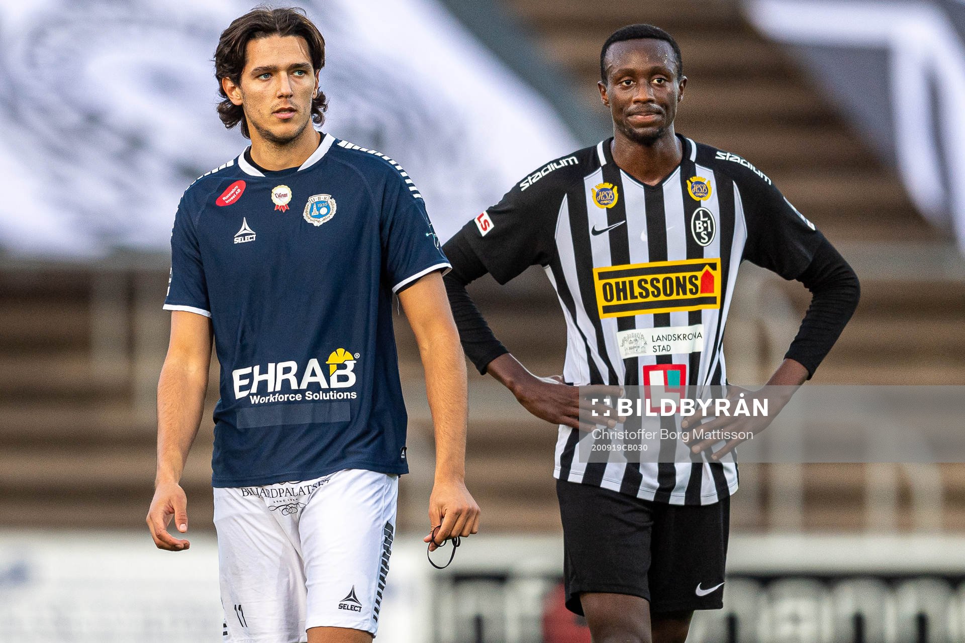 Utsiktens Sadmir Zekovic och Landskronas Herve Prudence