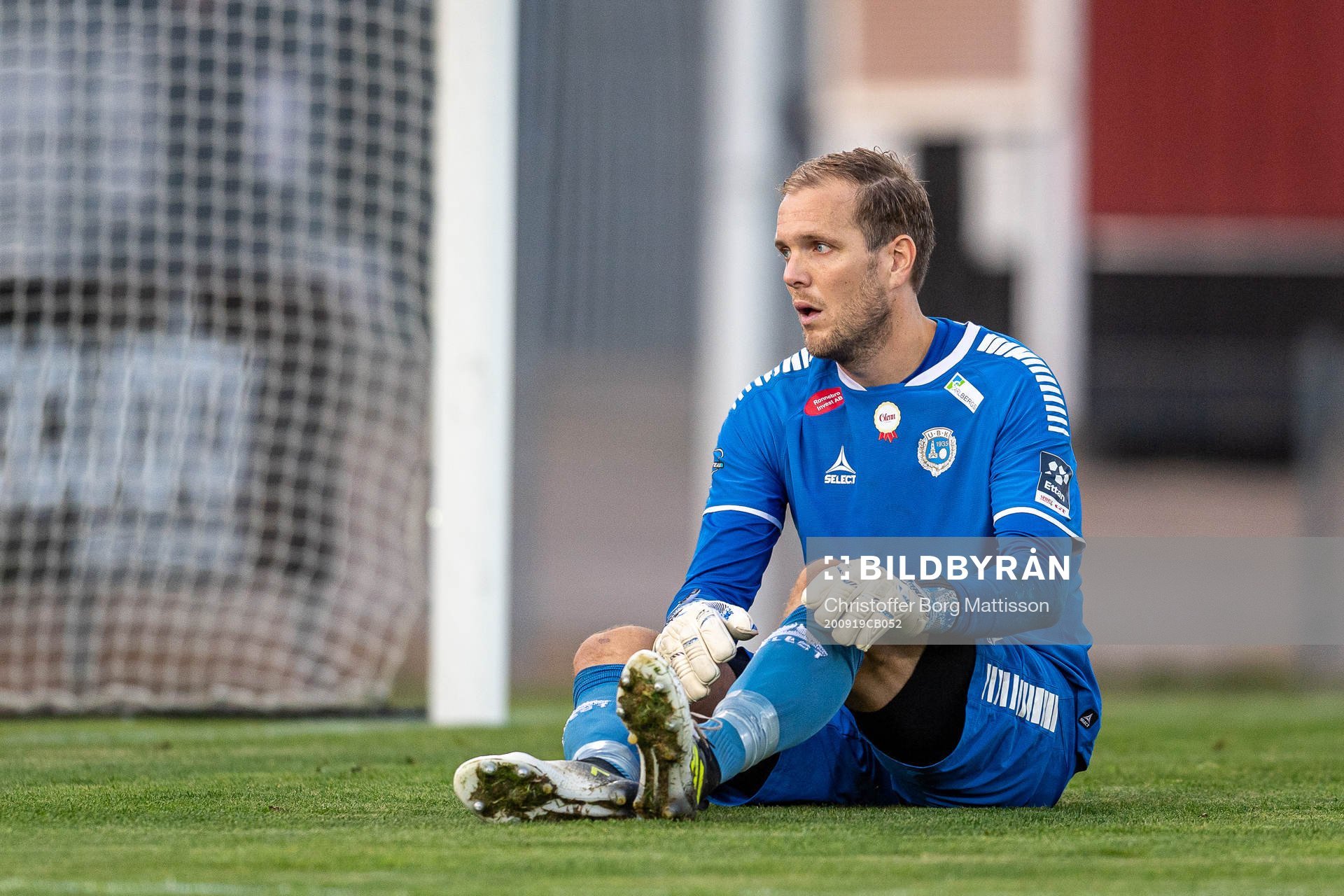 Utsiktens målvakt Axel Wibrån deppar