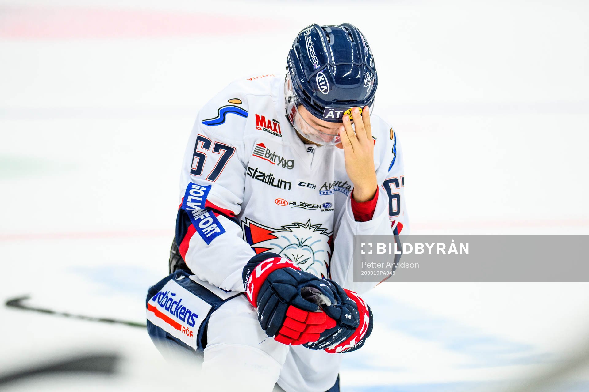 Linköpings Jarno Kärki har ont