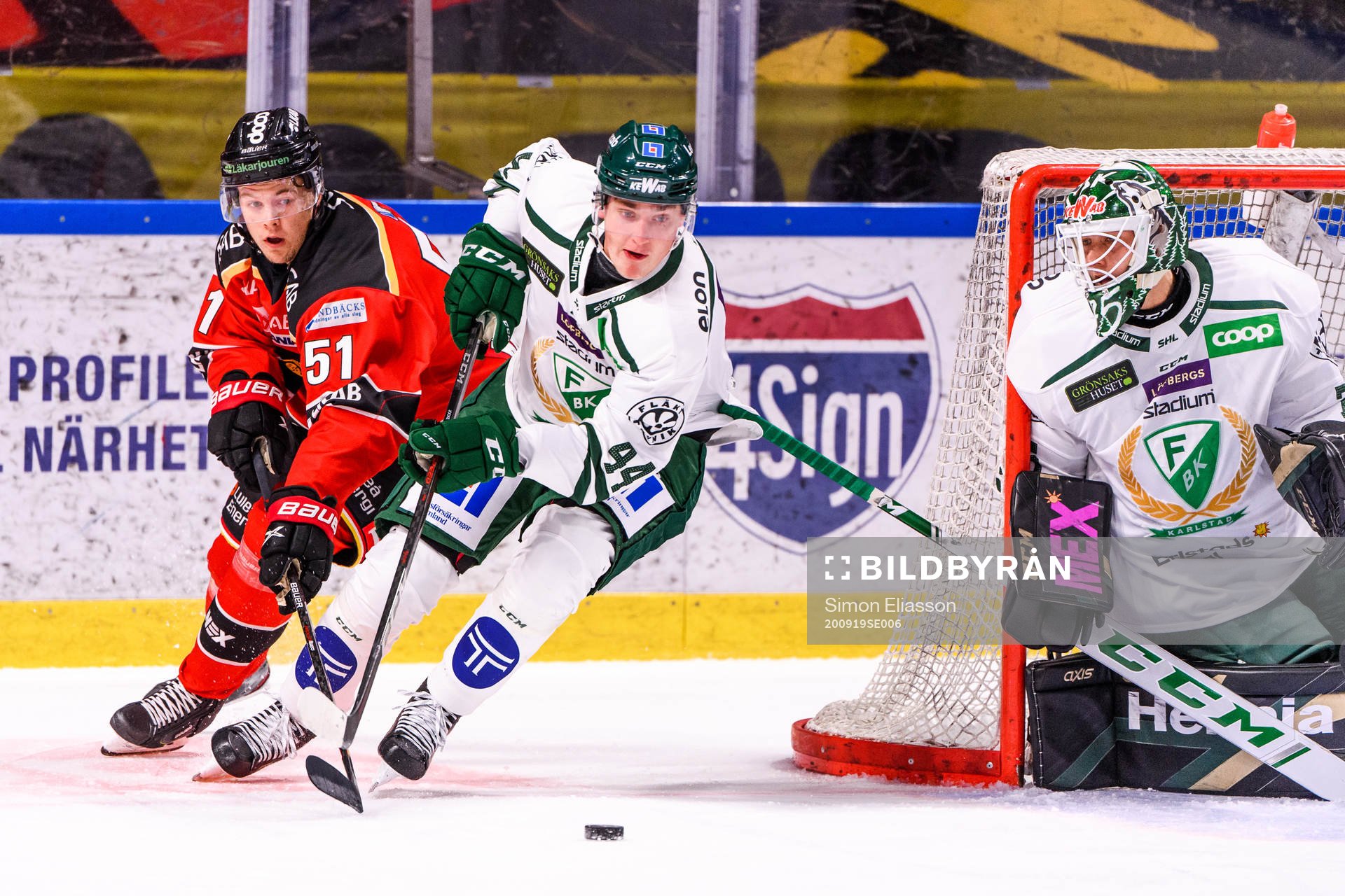 Luleås Filip Hållander och Färjestads Jacob Peterson