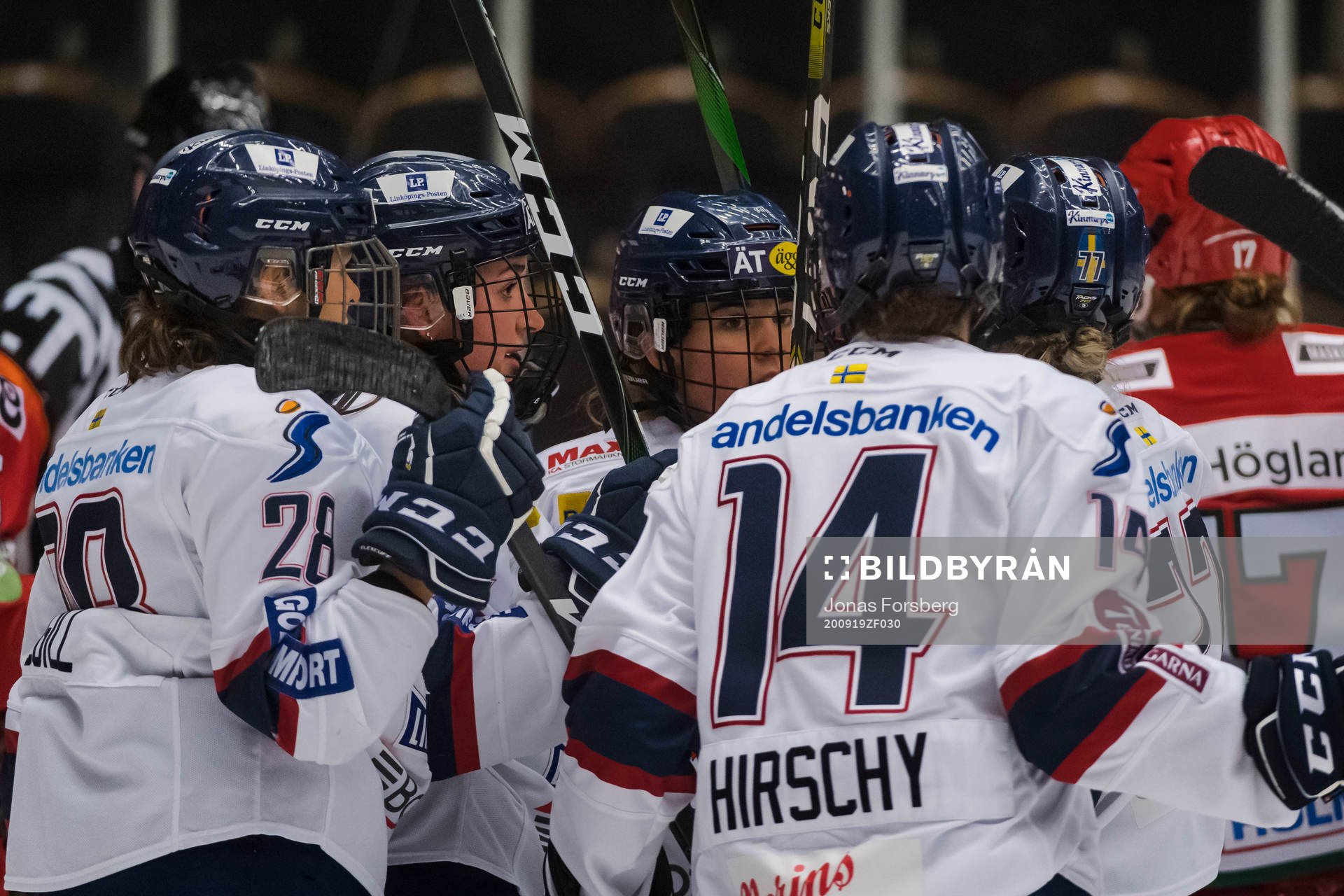 Linköpings Matilda Af Bjur gjorde 2-0 målet