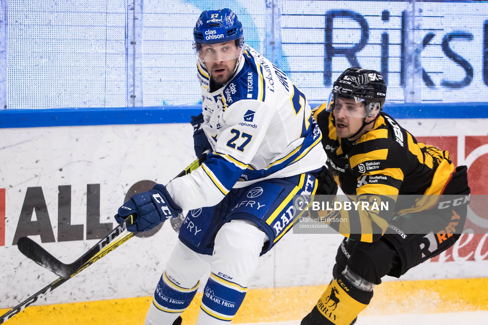 Leksands Marek Hrivík och Skellefteås Arvid Lundberg