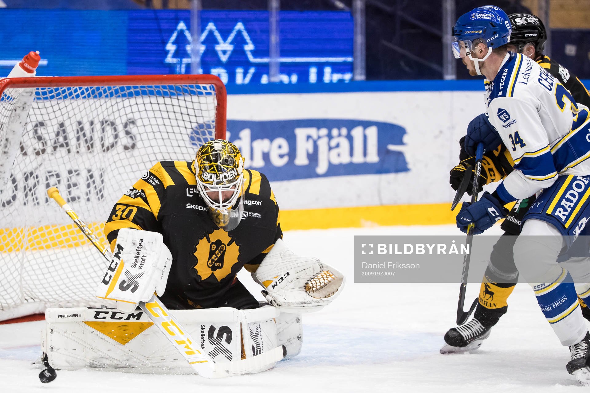 Skellefteås målvakt Gustaf Lindvall