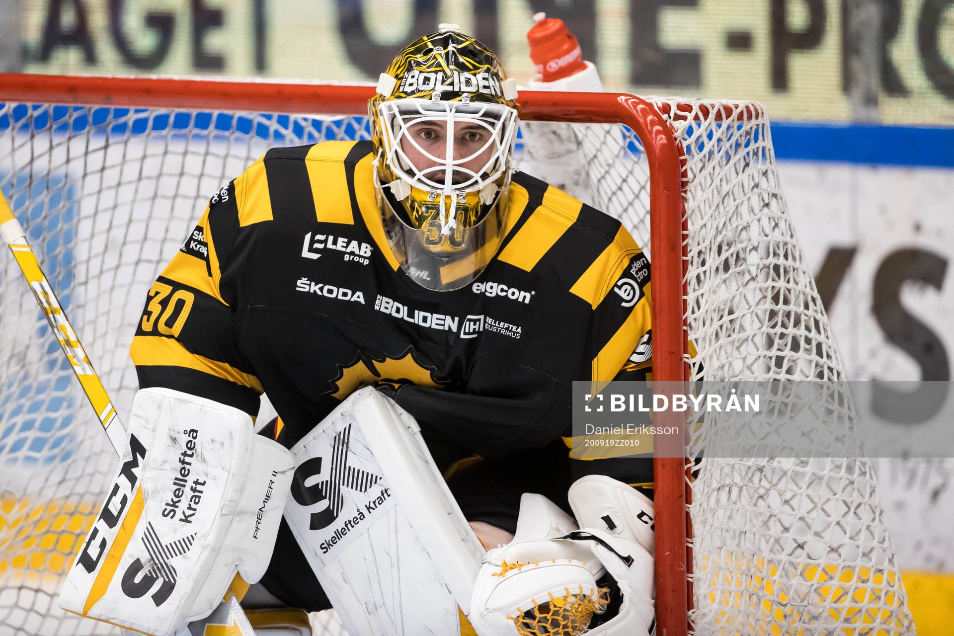 Skellefteås målvakt Gustaf Lindvall