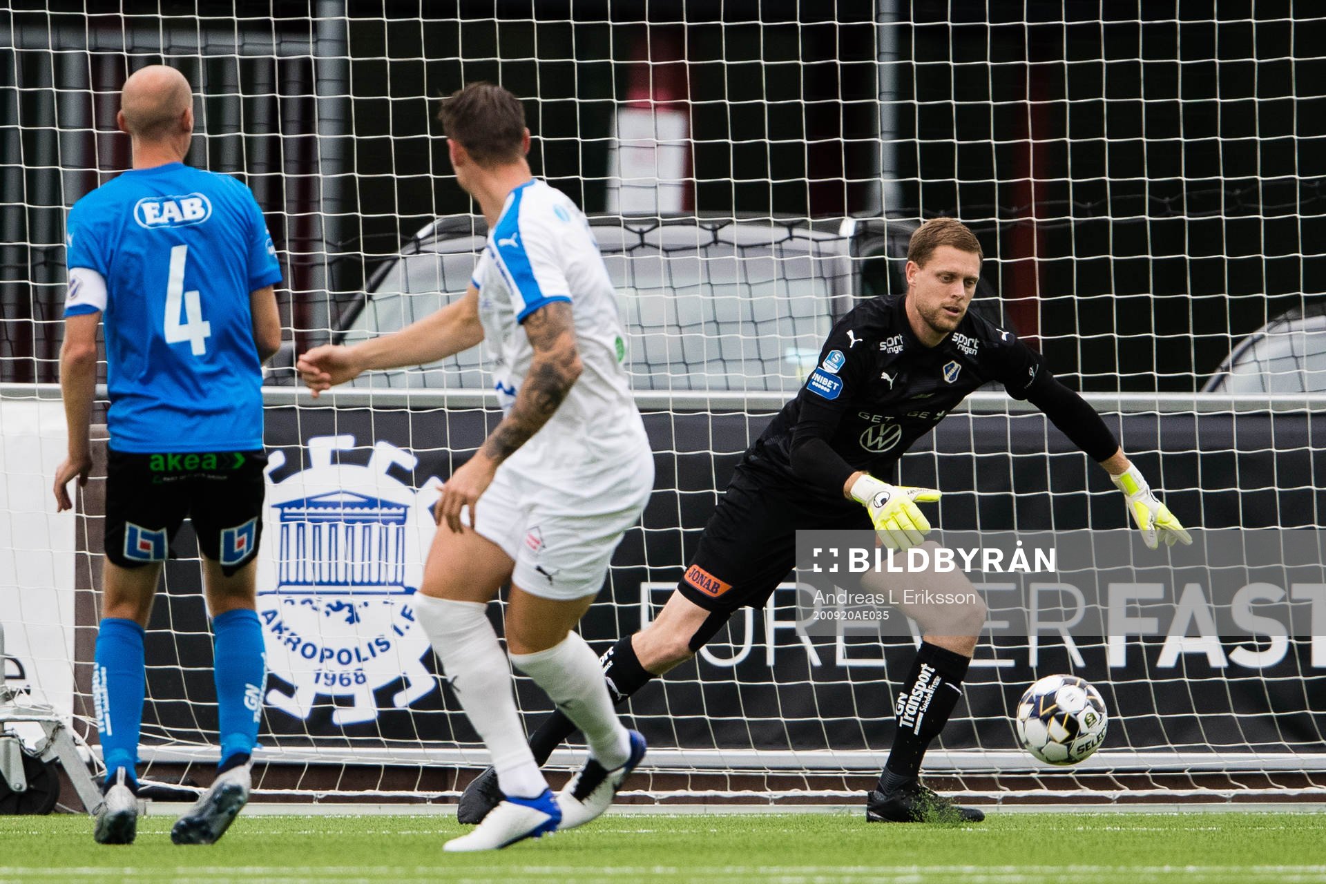 Halmstads målvakt Malkolm Nilsson Säfqvist