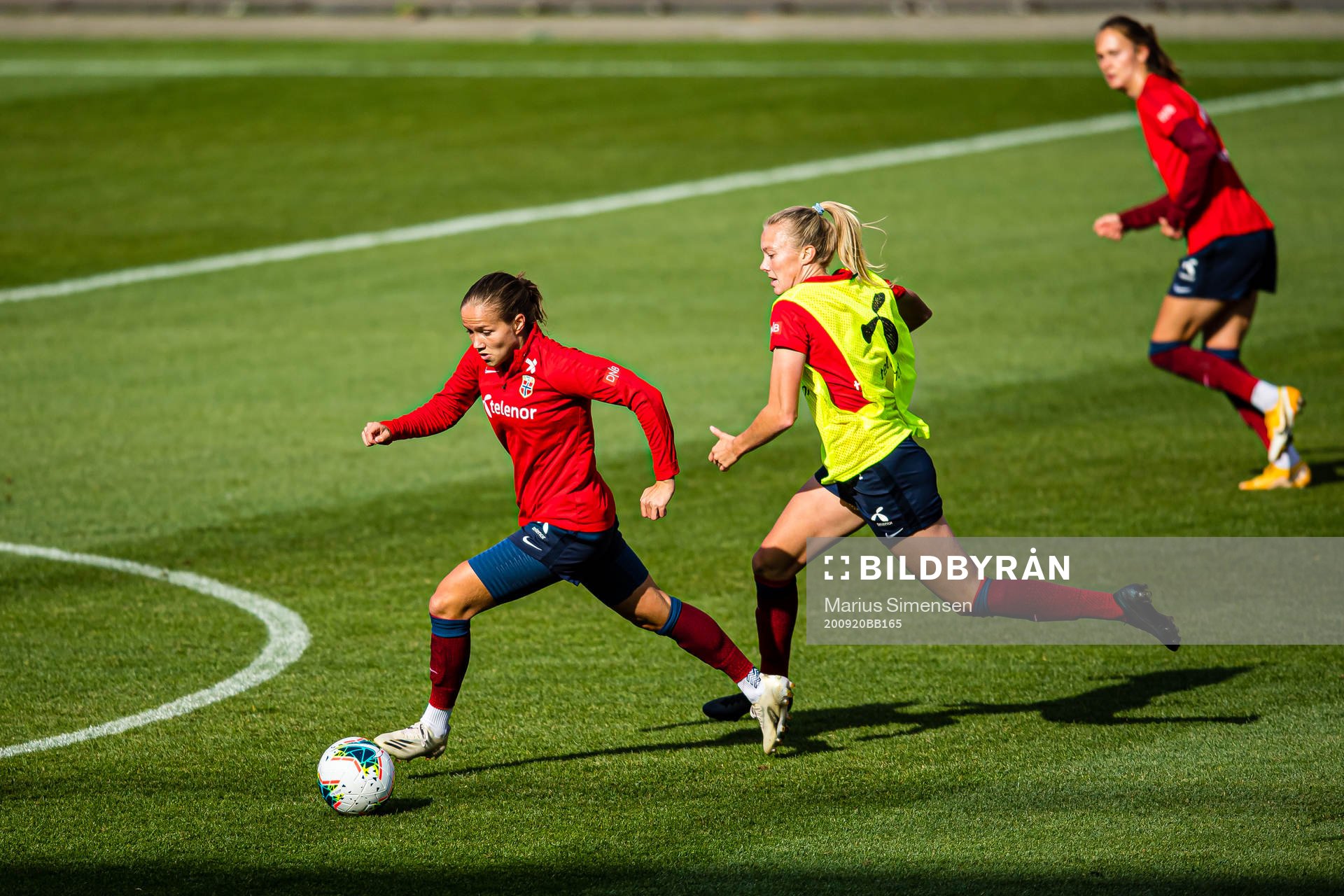 Guro Reiten and Synne Sofie Kinden Jensen of the Norwegian