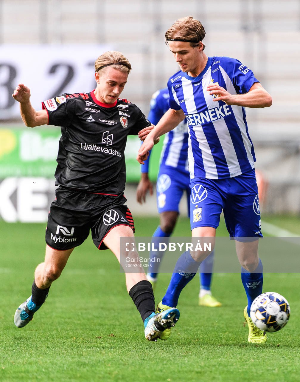 Kalmars Isak Magnusson och IFK Göteborg August Erlingmark