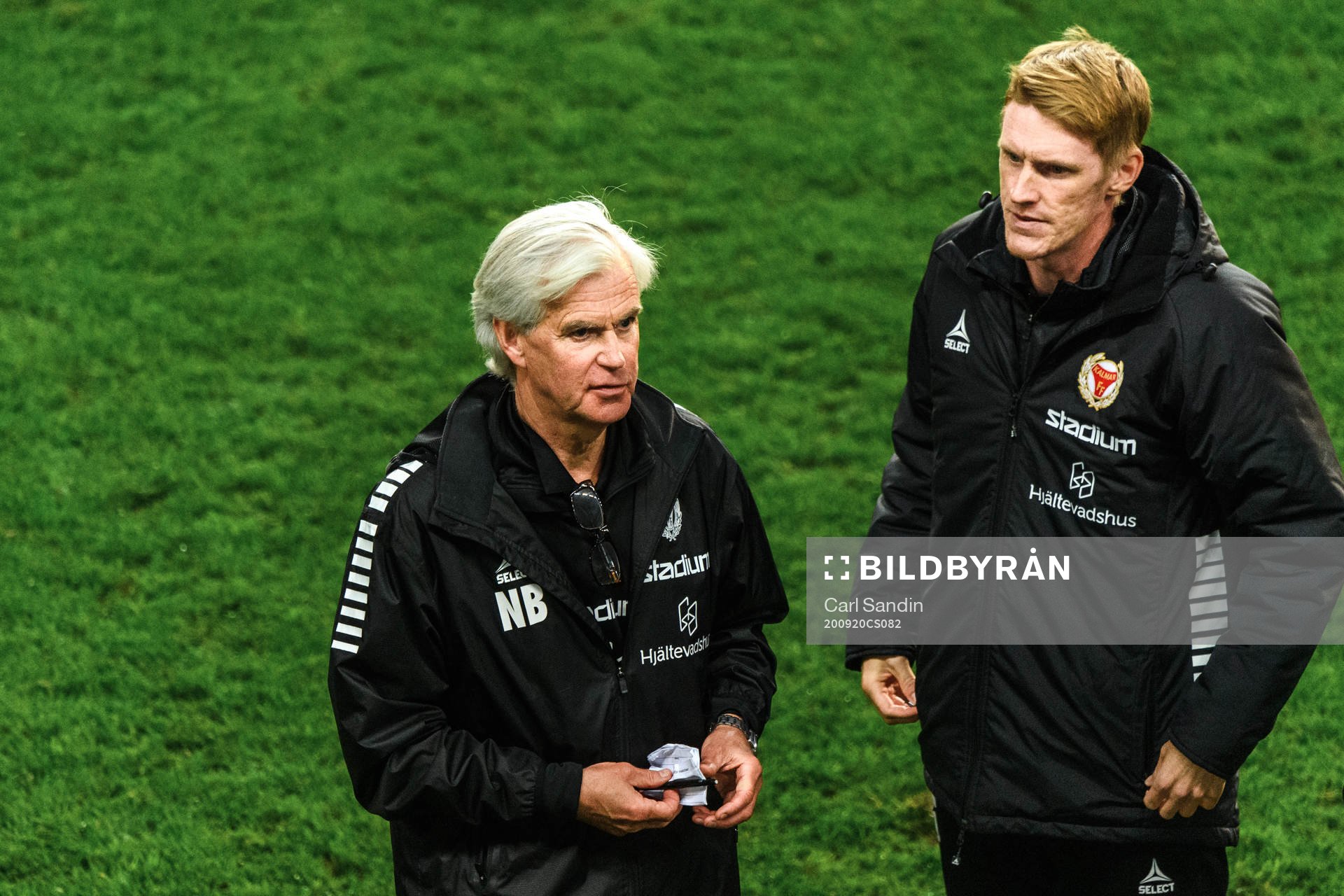 Kalmars tränare Nanne Bergstrand och Rasmus Elm