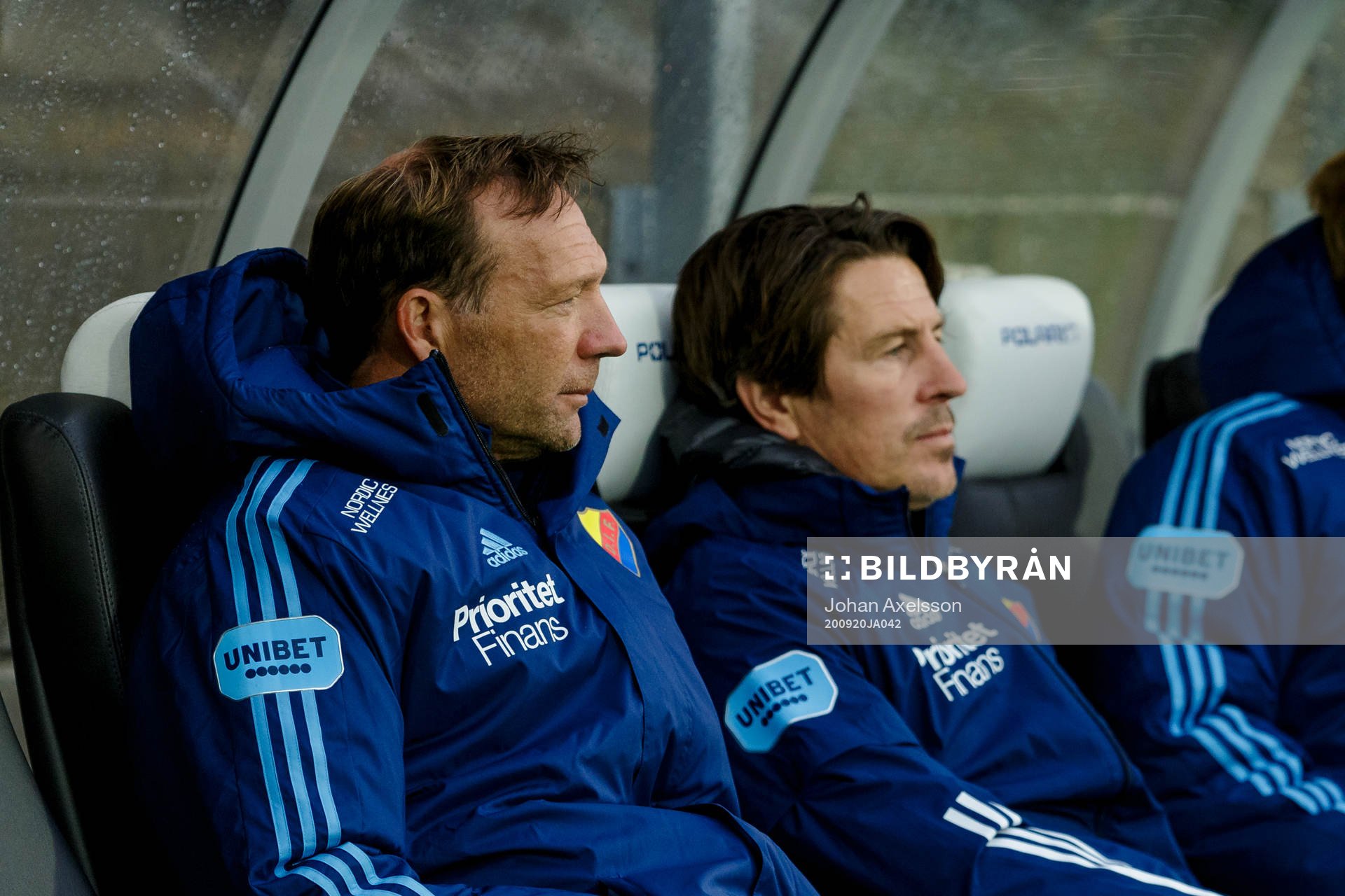 Djurgårdens tränare Kim Bergstrand  och tränare Thomas