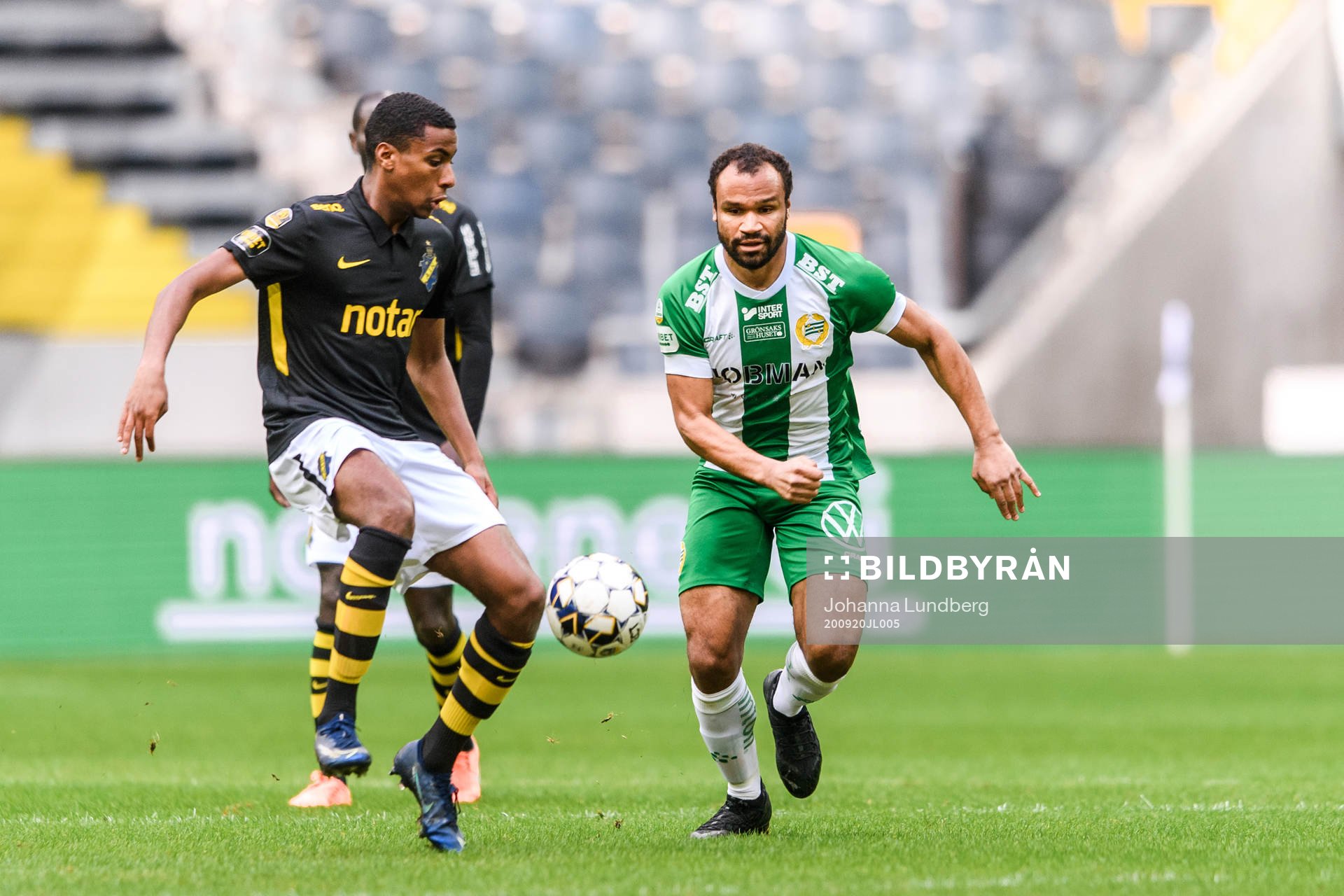 s Paulos Abraham och Hammarbys Serge-Junior Martinsson