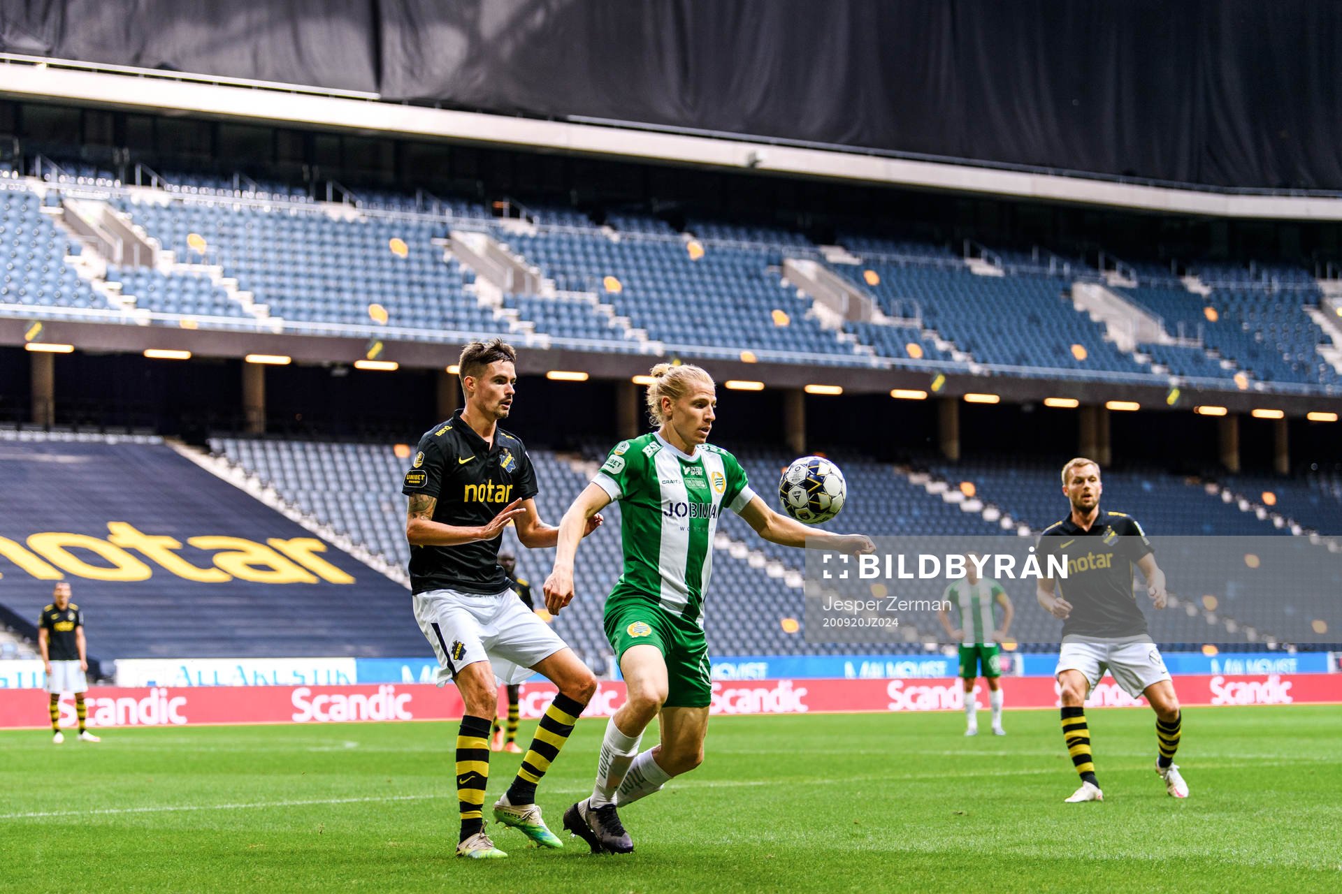 s Mikael Lustig och Hammarbys Gustav Ludwigson