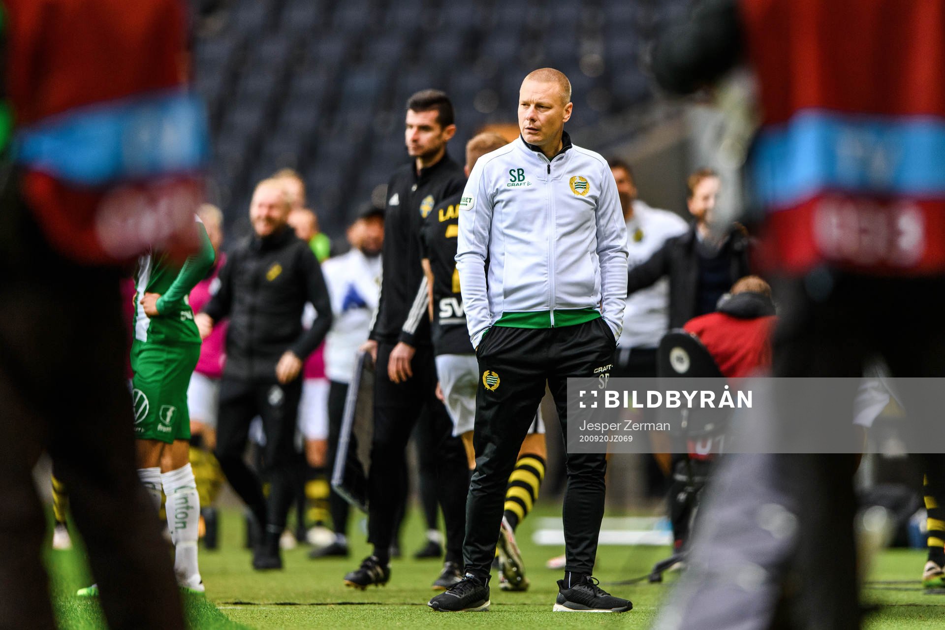 Hammarbys tränare Stefan Billborn deppar