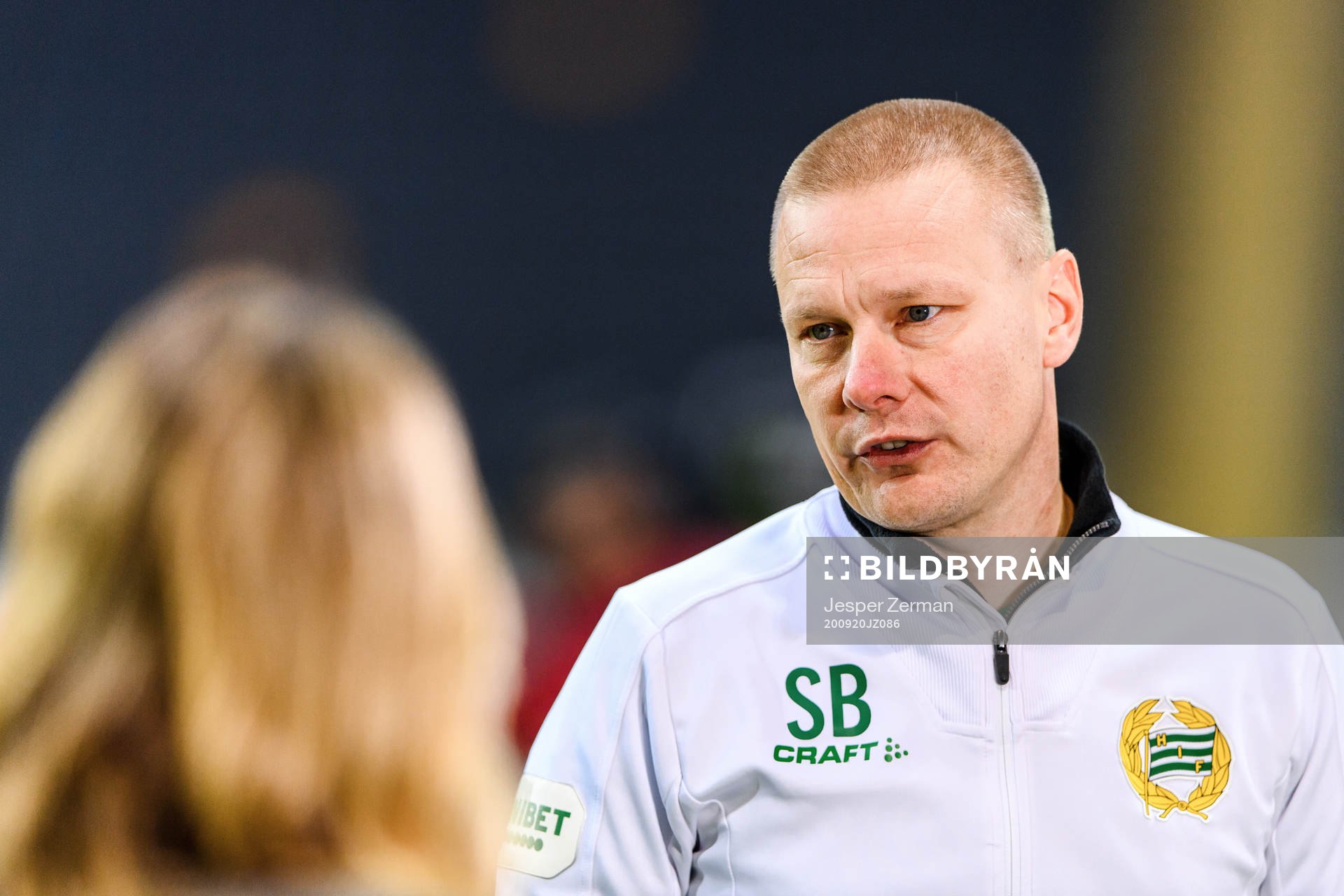 Hammarbys tränare Stefan Billborn i Dplays studio