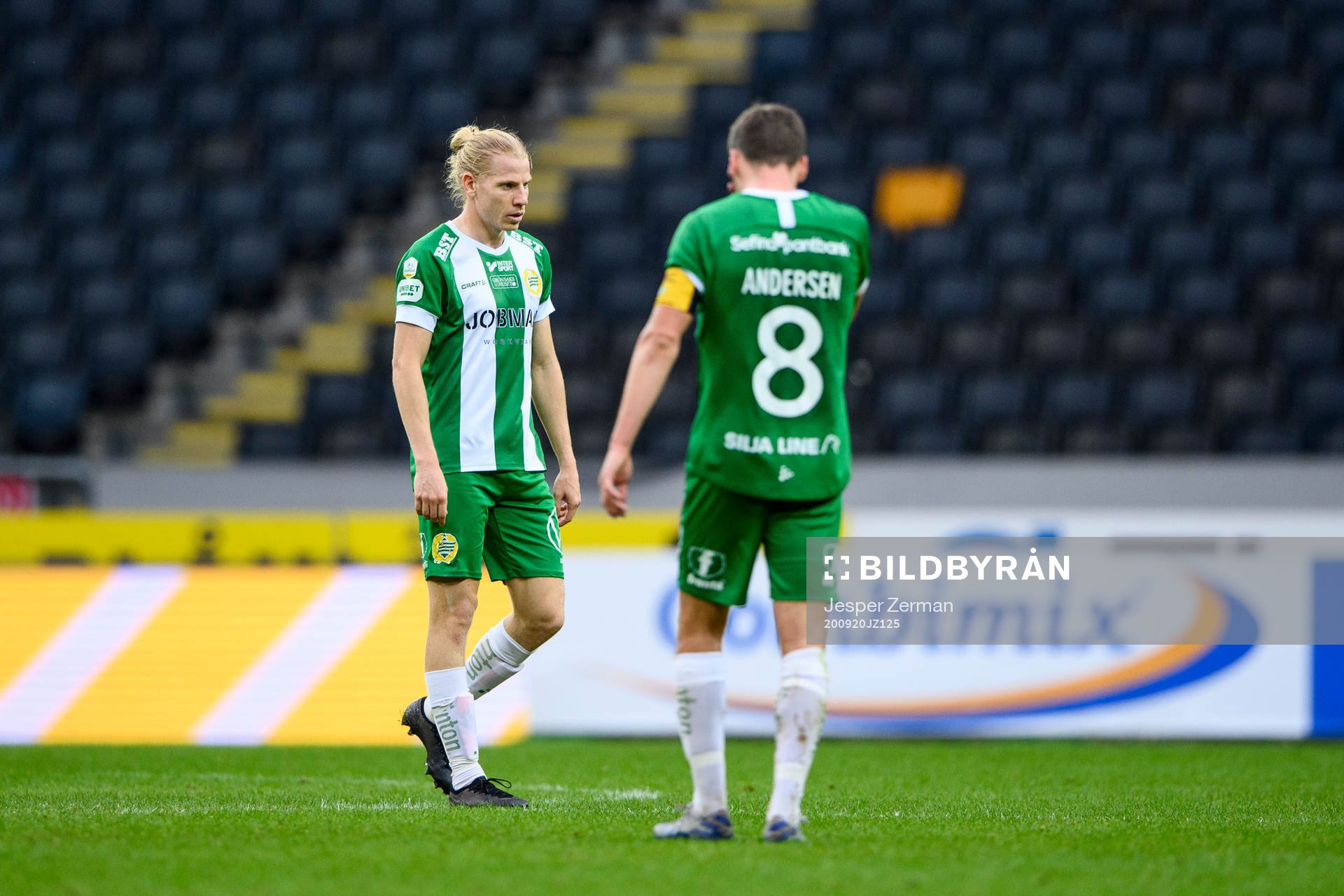 Hammarbys Gustav Ludwigson och Jeppe Andersen deppar