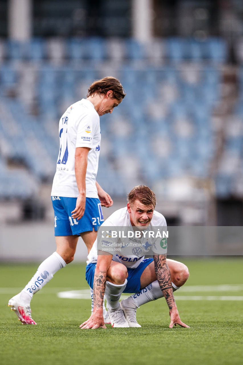 IFK Norrköpings Simon Thern och Eric Smith deppar