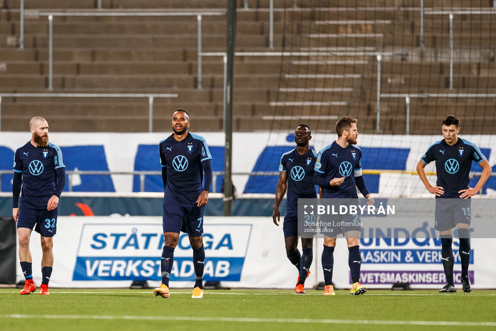 Malmö FFs Jo Inge Berget , Isaac Kiese Thelin , Bonke