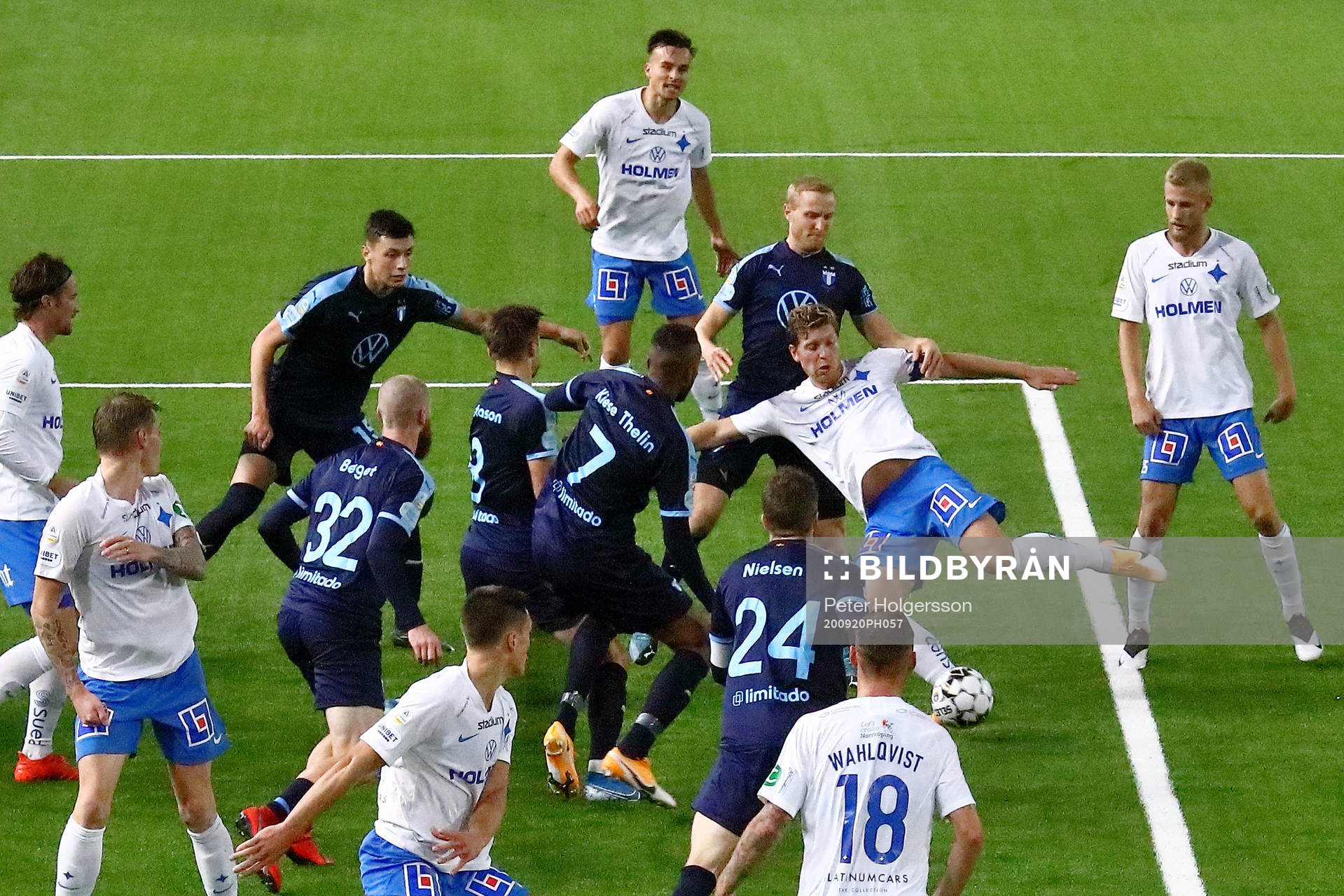 IFK Norrköpings Alexander Fransson gör mål 1-1 trots