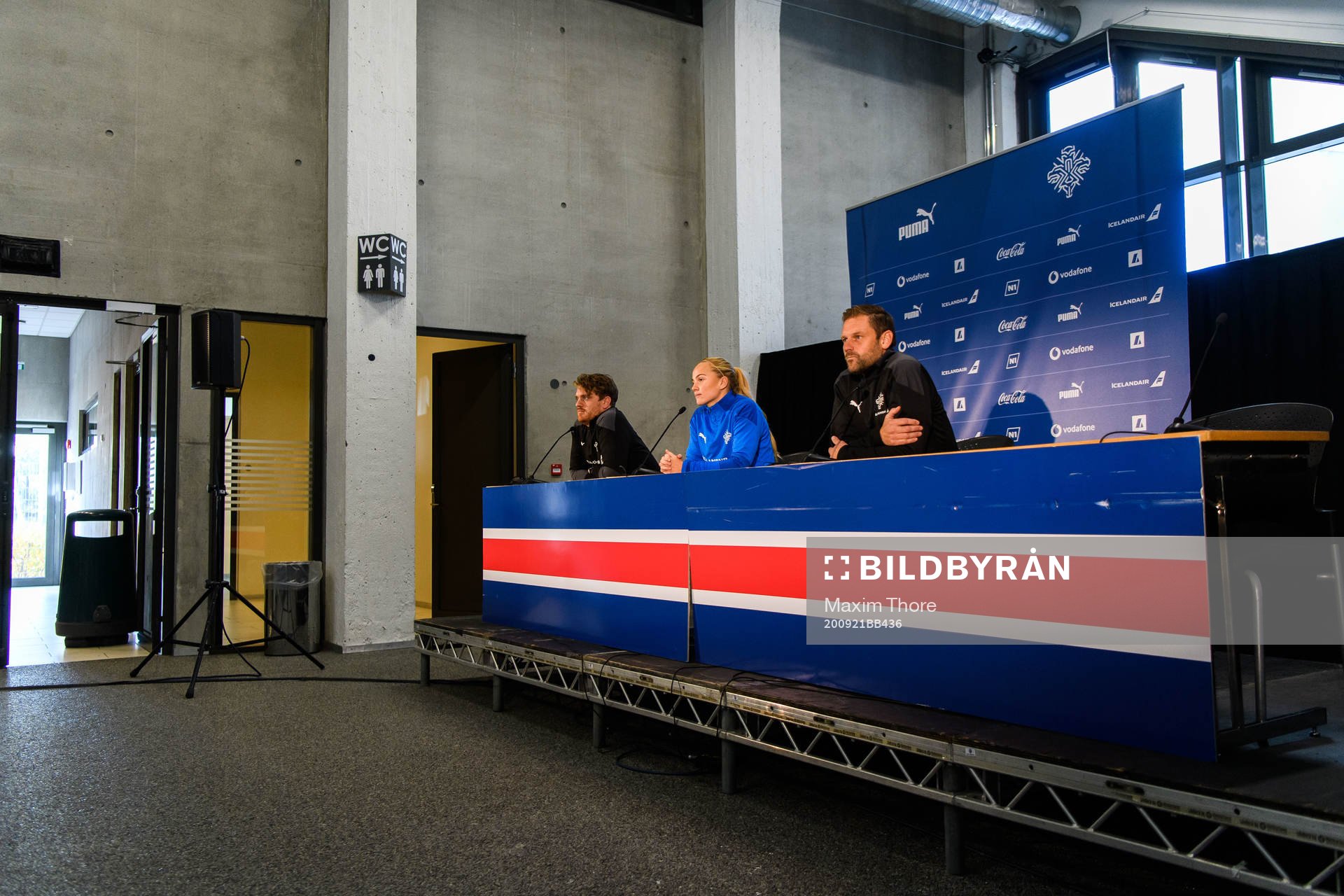 Glodis Perla Viggosdottir and Jon Thor Hauksson, head coach