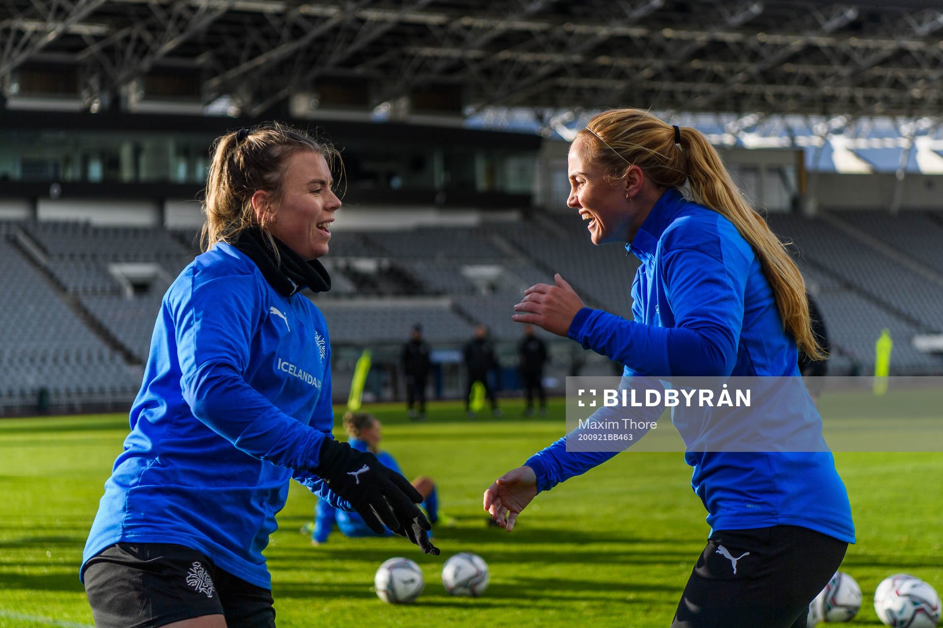 Agla Maria Albertsdottir and Glodis Perla Viggosdottir
