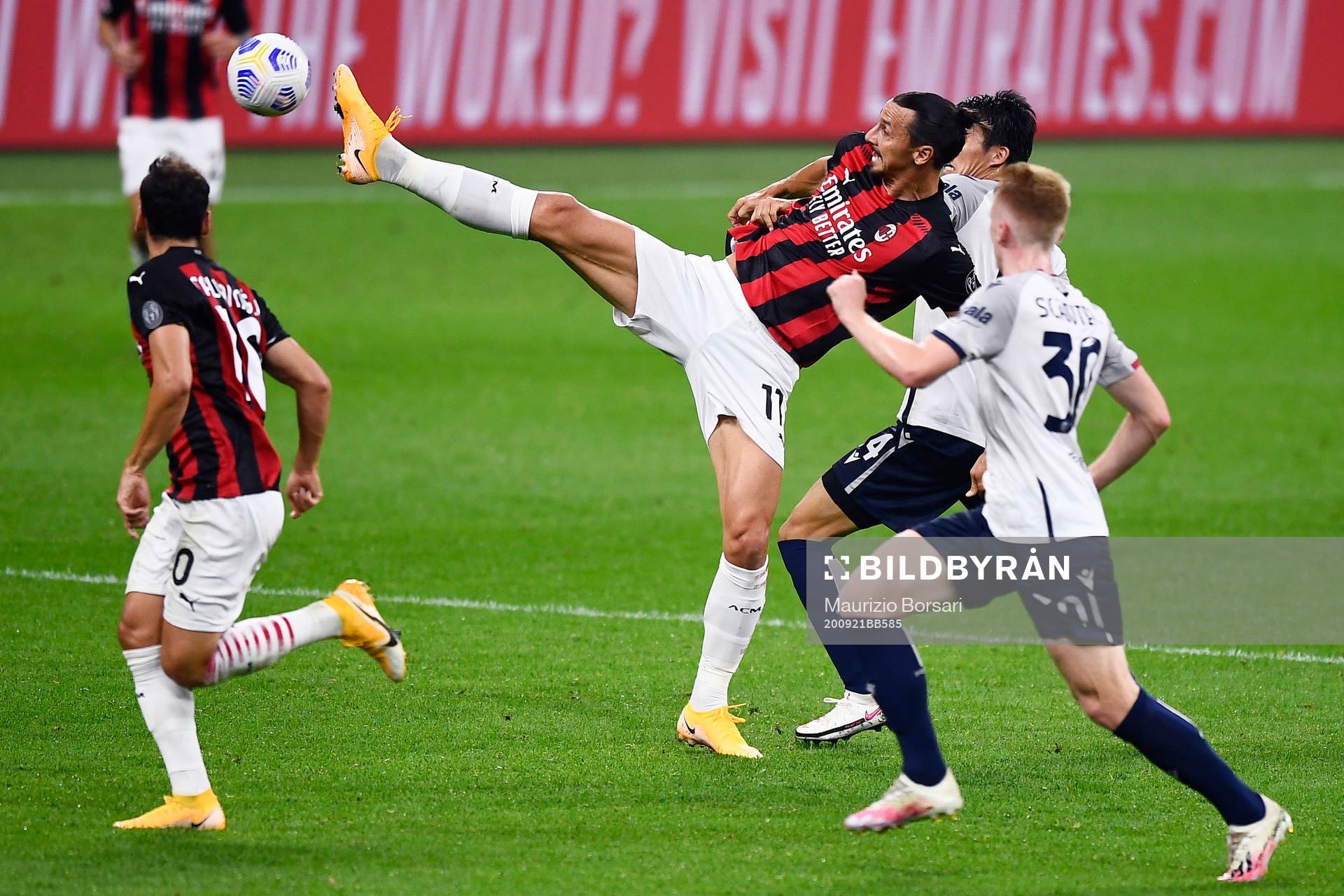 Zlatan Ibrahimovic of AC Milan