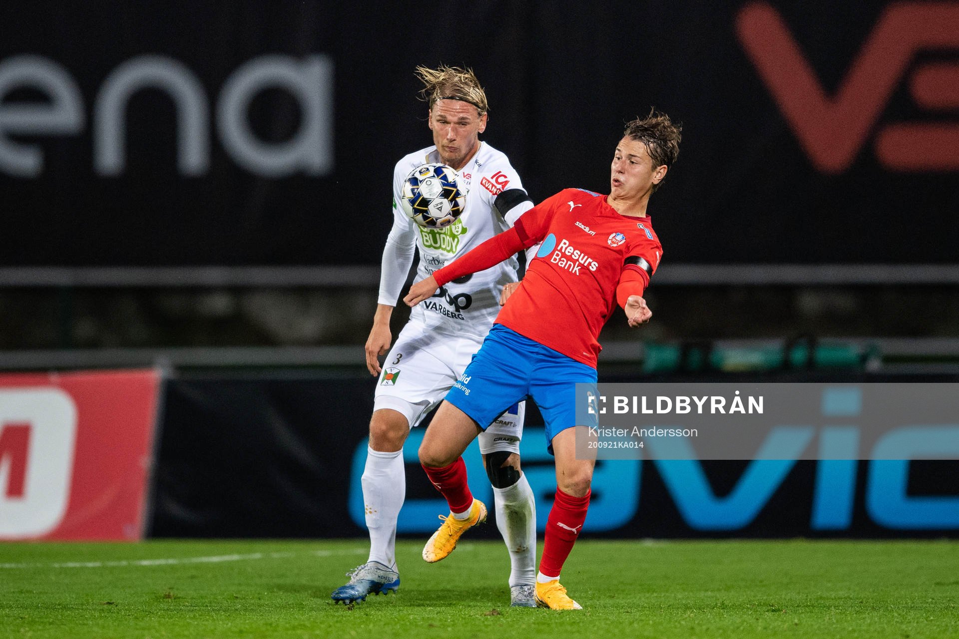 Varbergs Hampus Zachrisson och Helsingborgs Alex Timossi