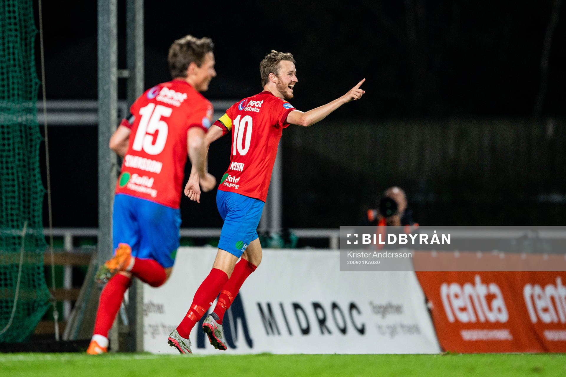 Helsingborgs Rasmus Jönsson jublar