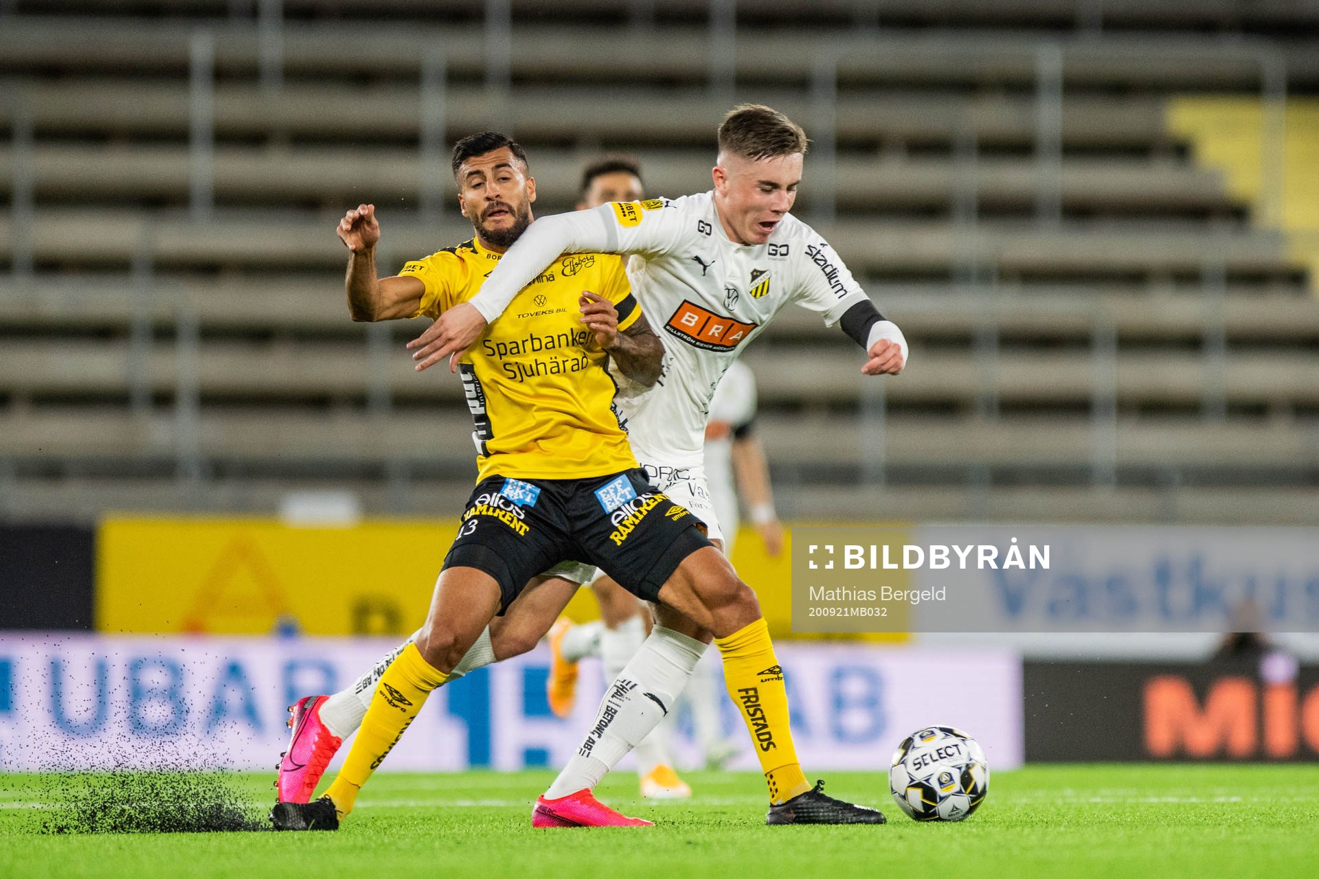Elfsborgs Rami Kaib och Häckens Patrik Wålemark