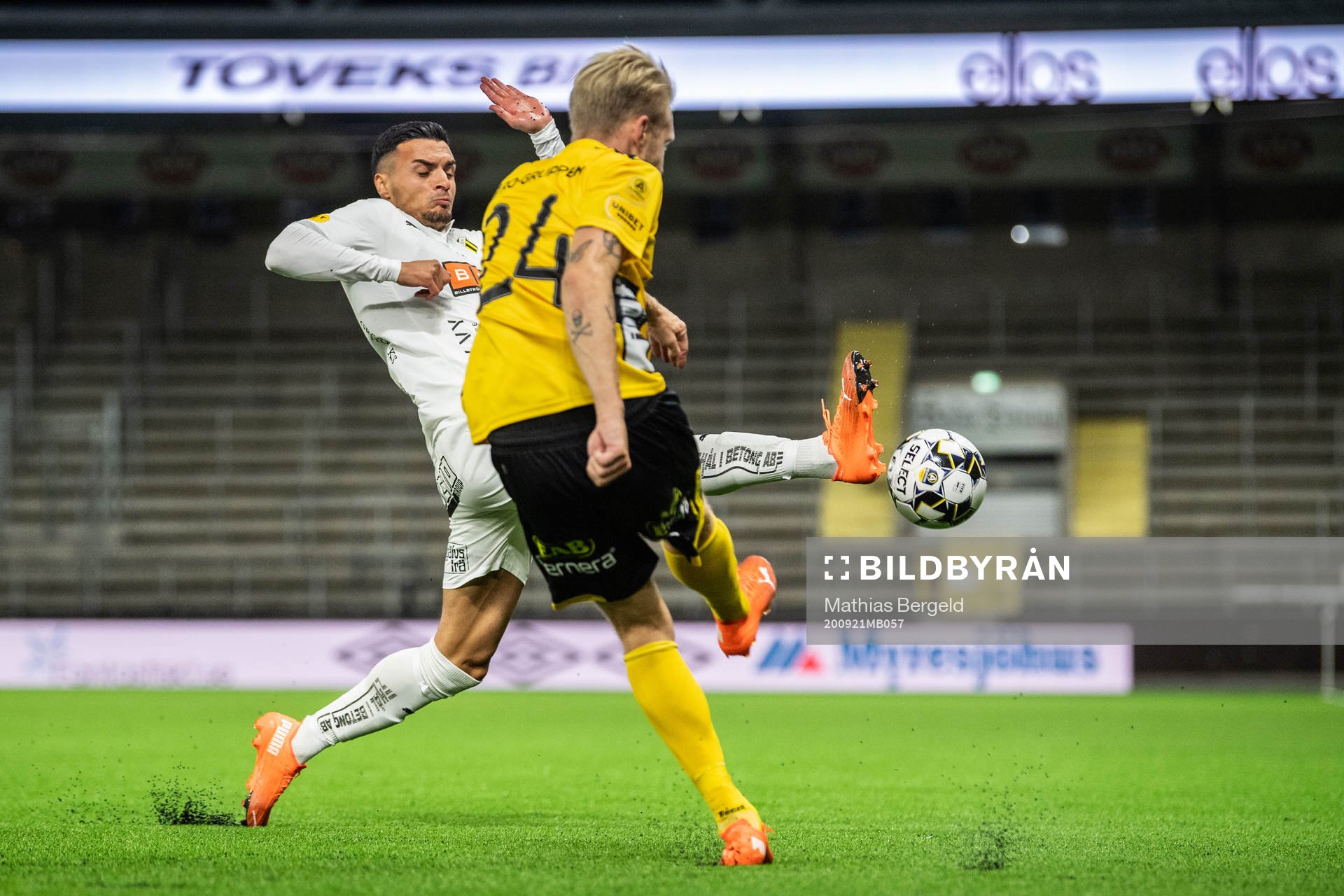 Häckens Ahmed Yasin och Elfsborgs Johan Larsson