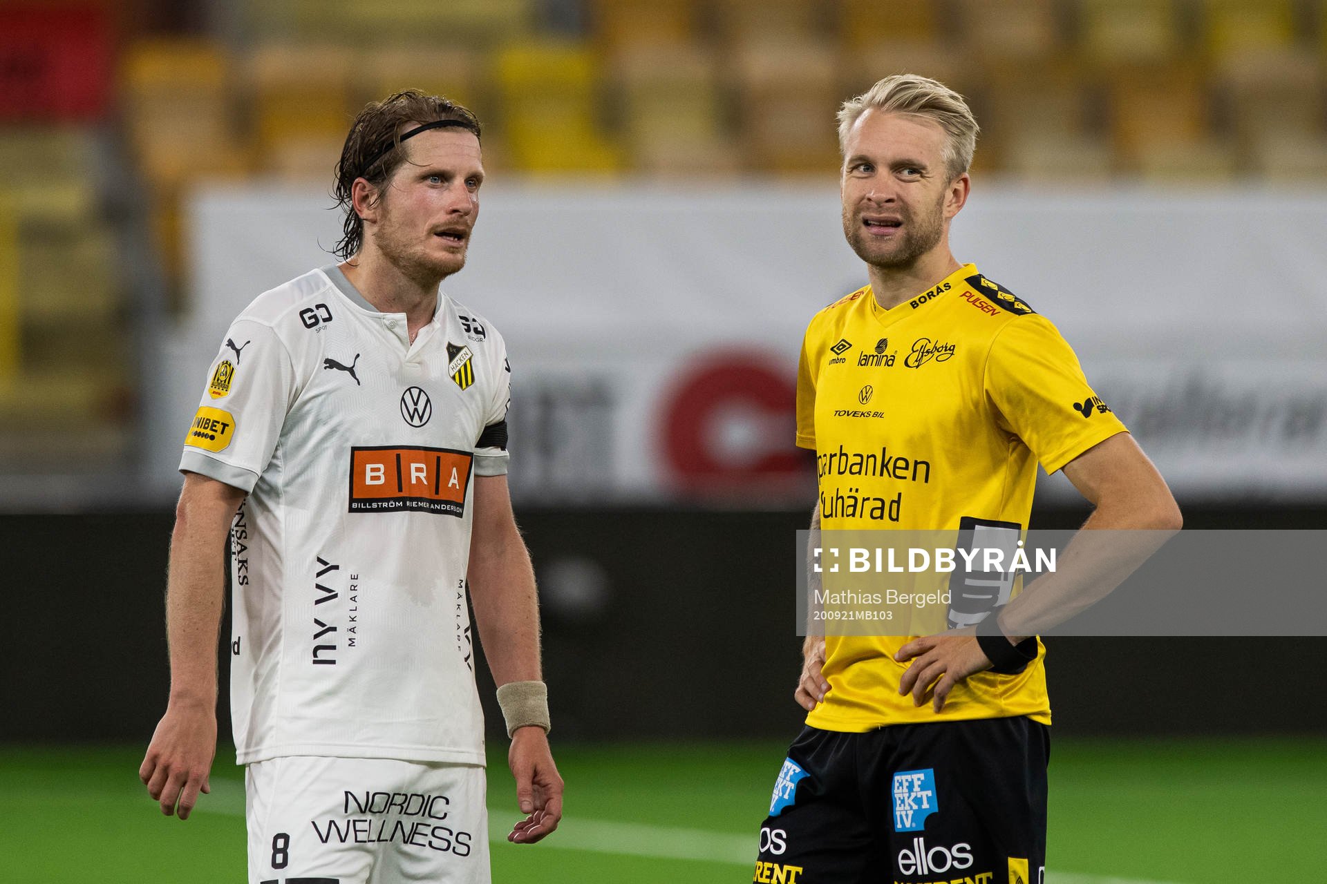 Häckens Erik Friberg och Elfsborgs Johan Larsson