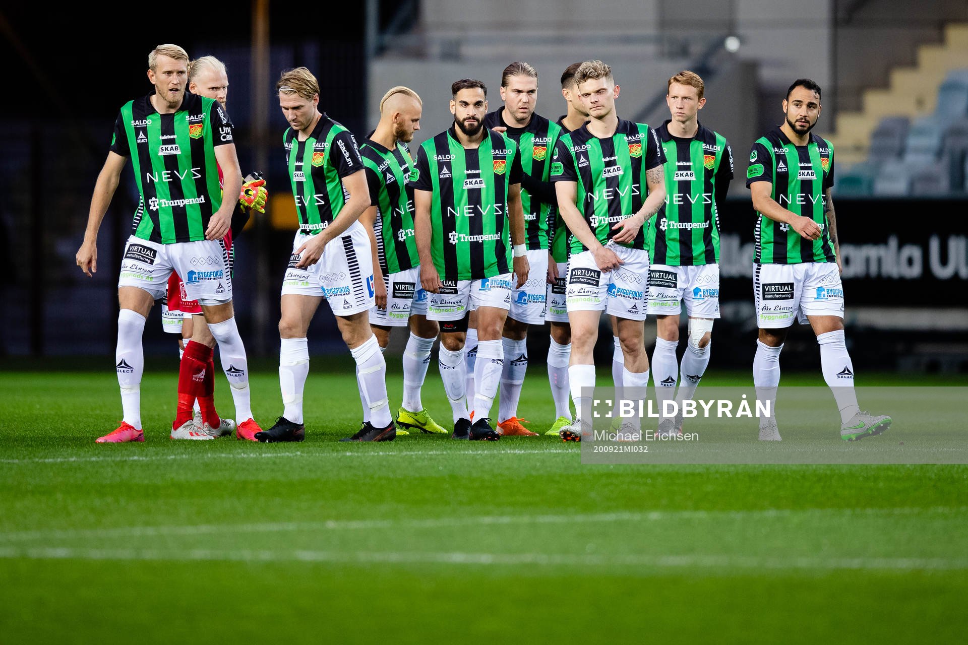 GAIS innan fotbollsmatchen i Superettan  mellan GAIS och