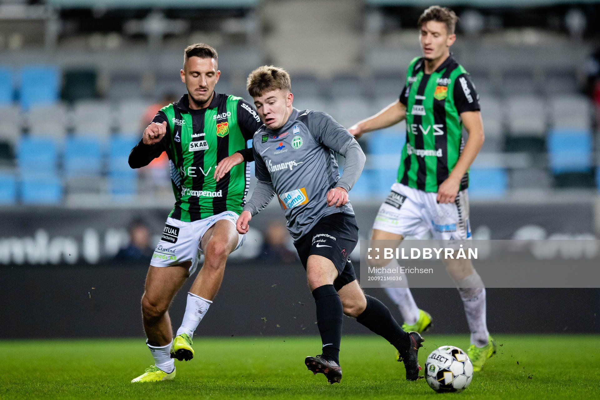 Västerås Gustav Rydberg mot GAIS Haris Cirak och Adnan