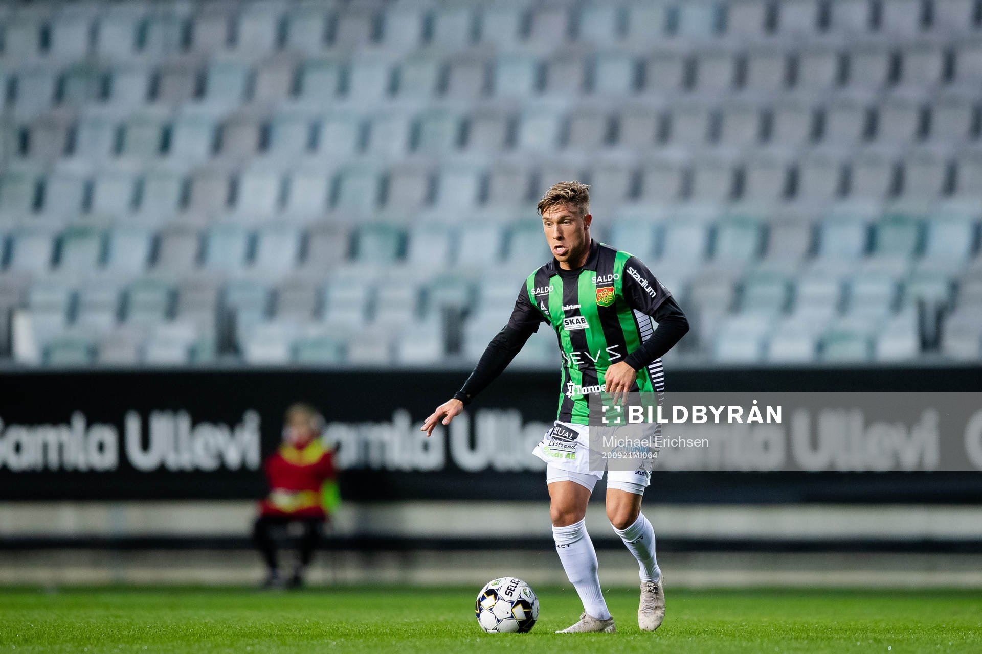 GAIS Nikola Ladan framför tomma läktare