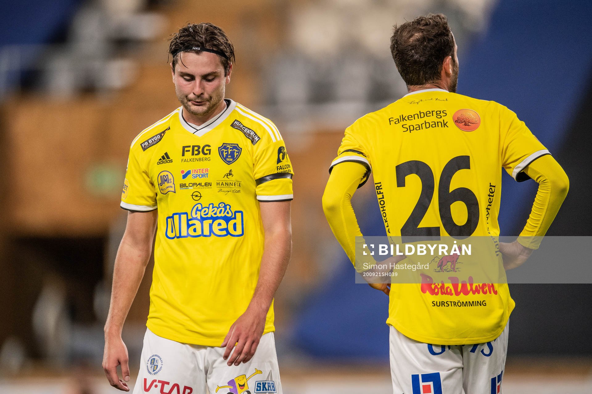 Falkenbergs Axel Norén och Grégoire Amiot deppar