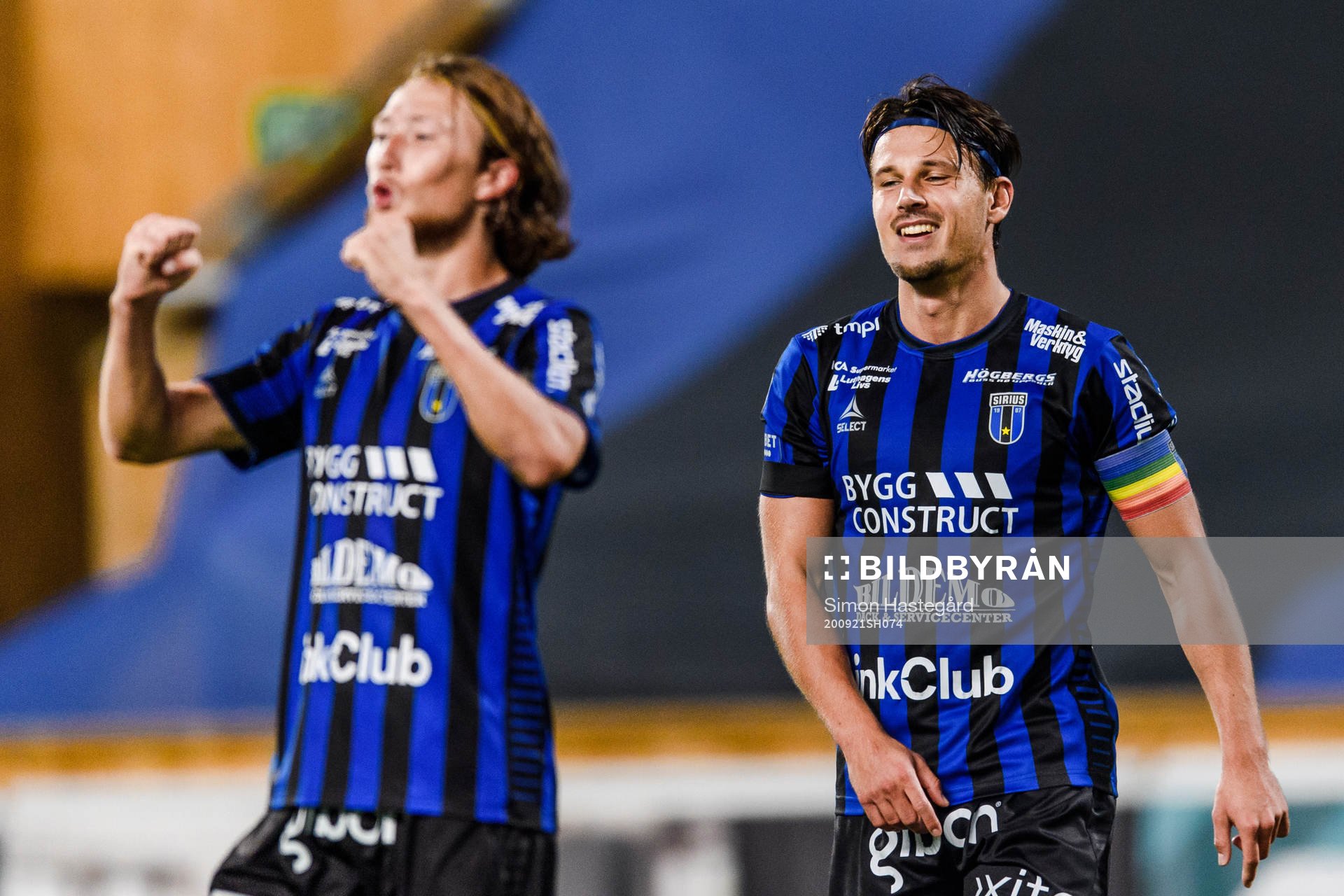 Sirius Axel Björnström och Stefano Vecchia jublar