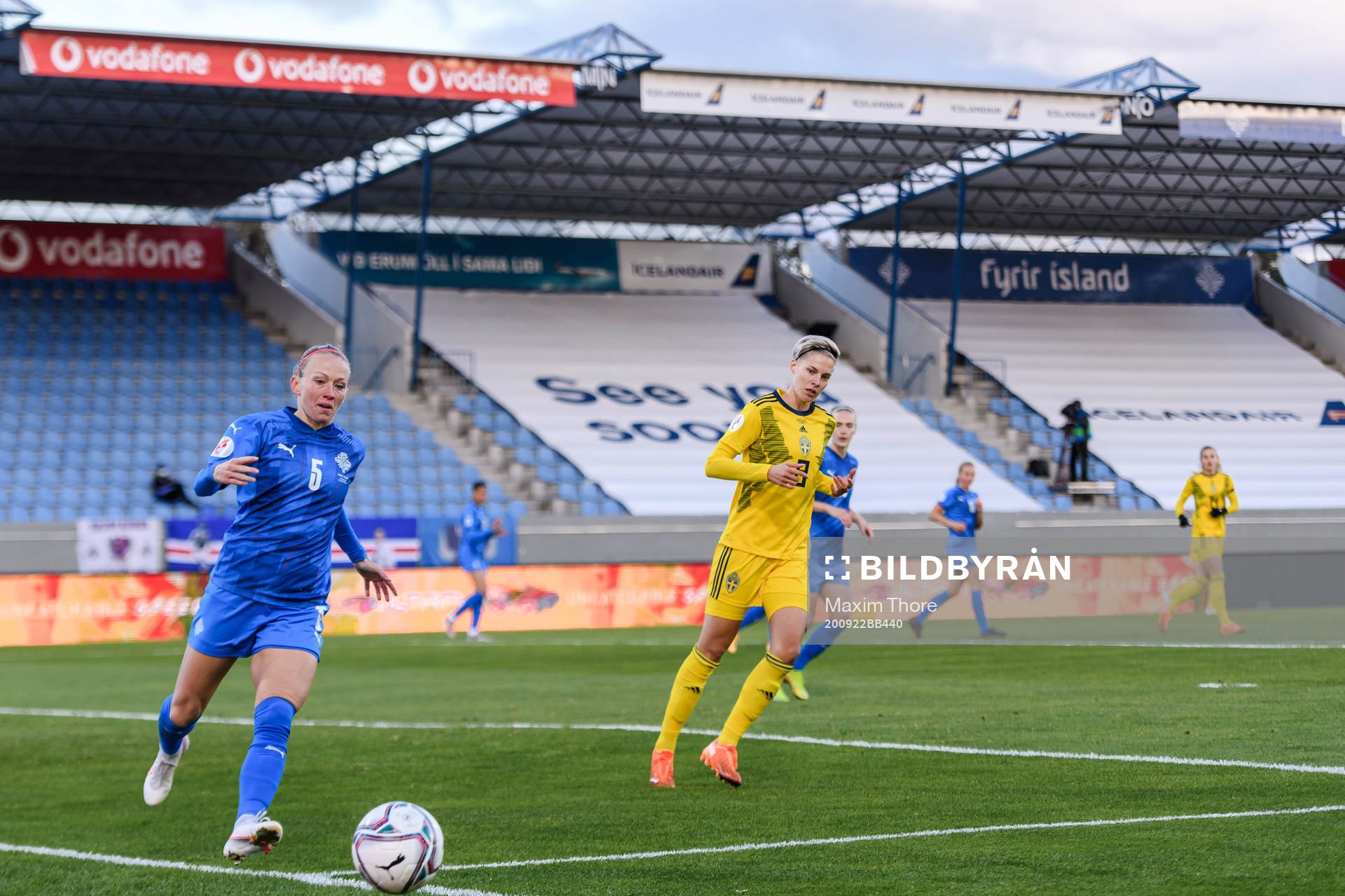 Gunnhildur Yrsa Jonsdottir of Iceland and Lina Hurtig of