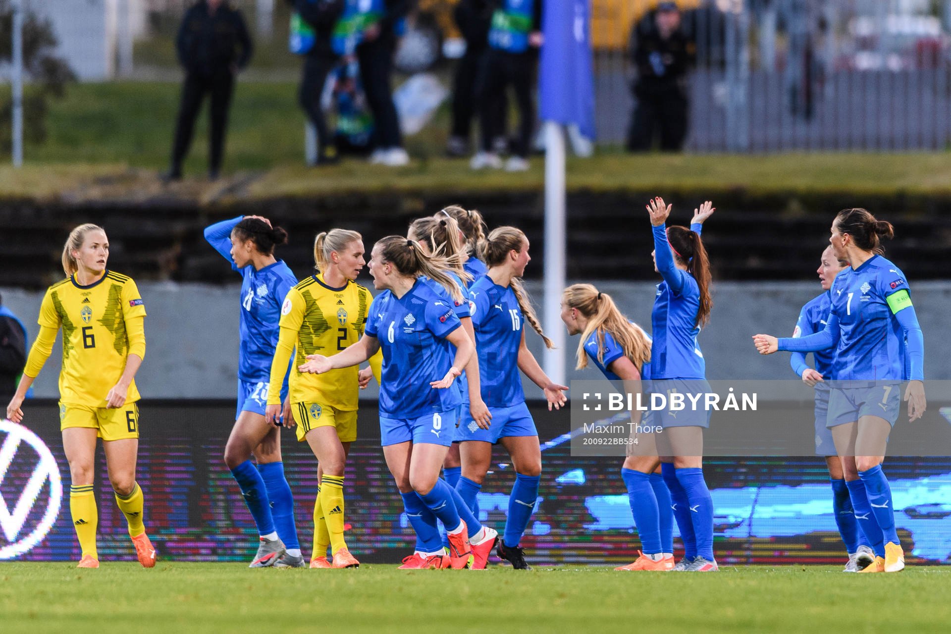 Players of Iceland reacts