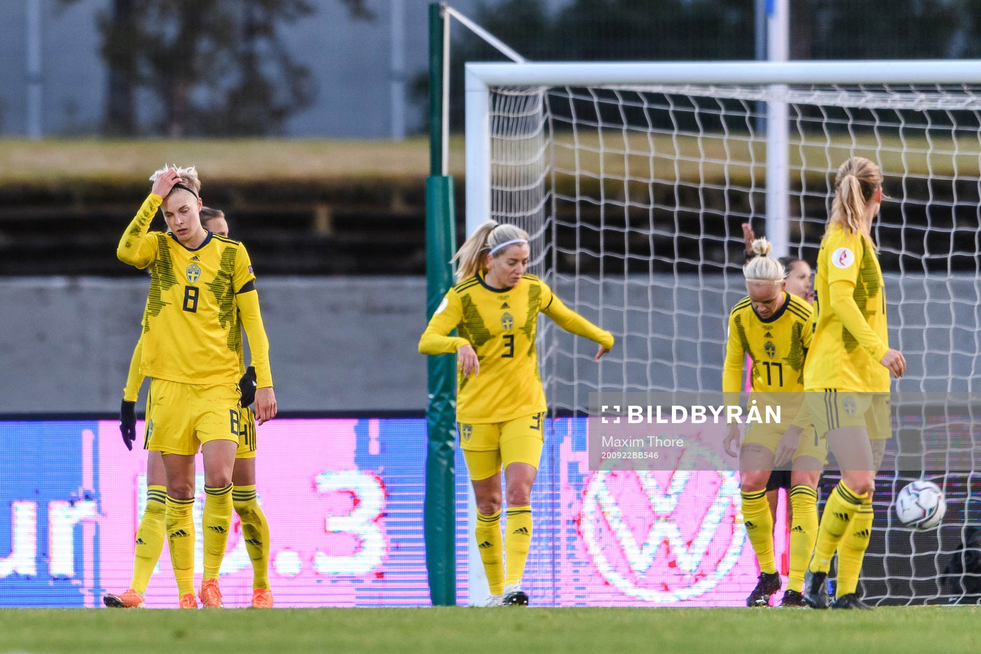 Lina Hurtig , Linda Sembrant and Caroline Seger of Sweden