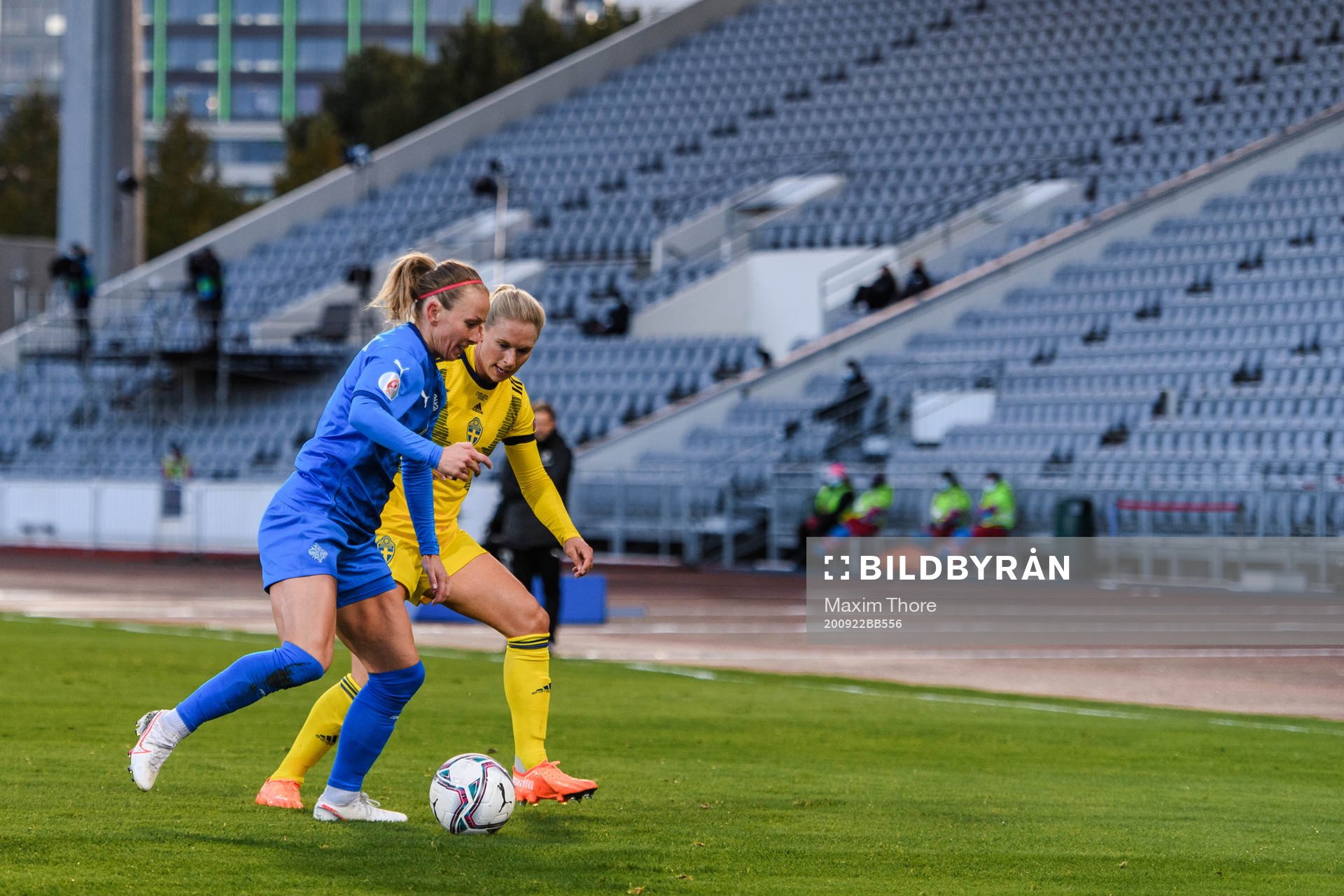 Gunnhildur Yrsa Jonsdottir of Iceland and Jonna Andersson