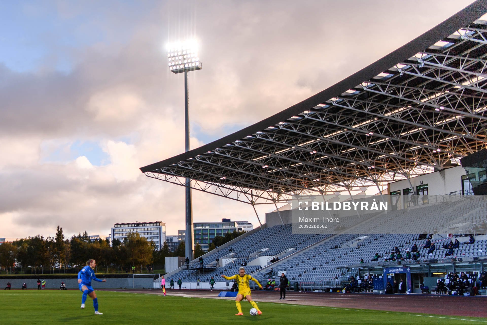 Jonna Andersson of Sweden during the UEFA Women's Euro Qualifier football match between Iceland and Sweden on September 22, 2020 in Reykjavik.