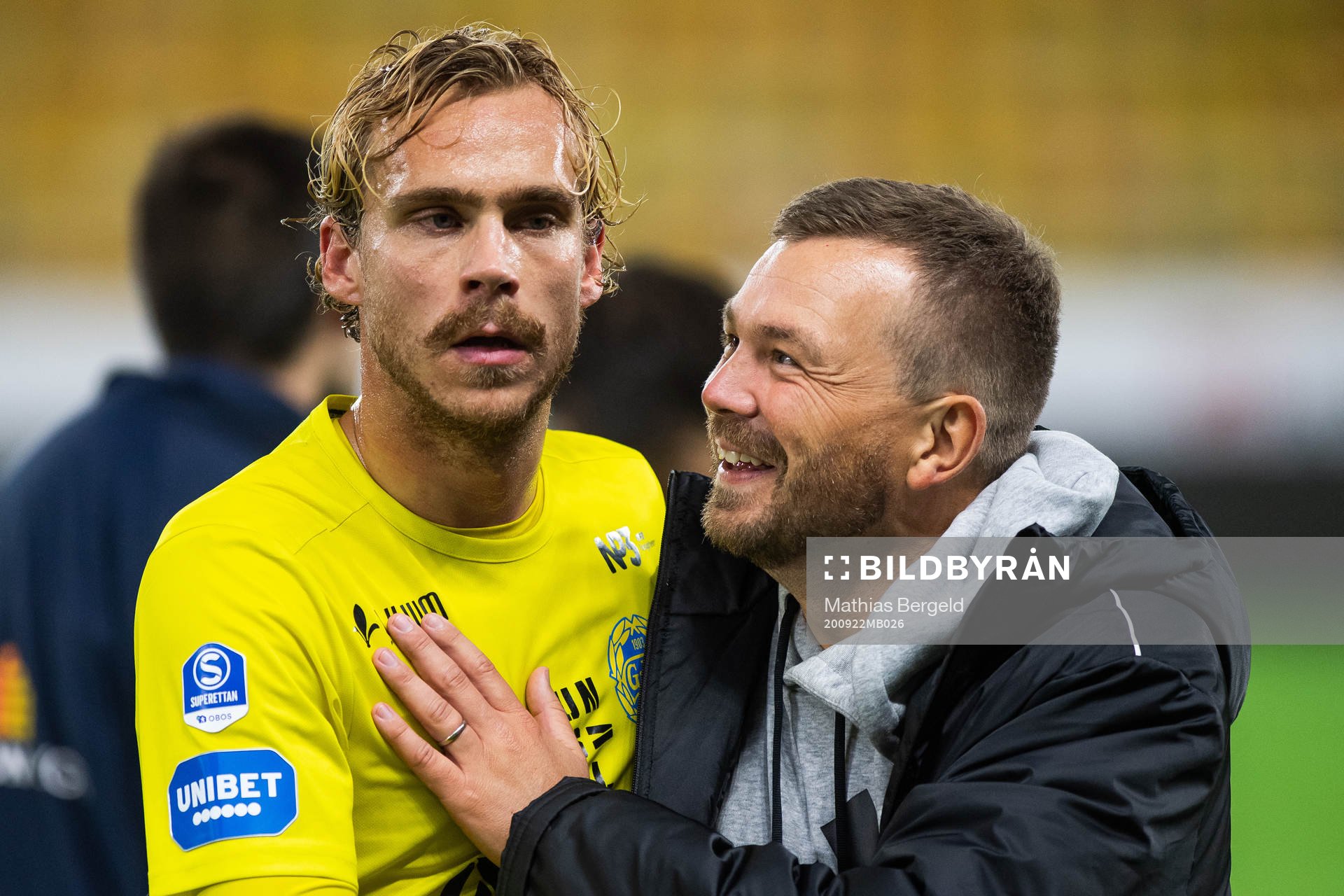 Sundsvalls Pontus Engblom och tränare Henrik Åhnstrand