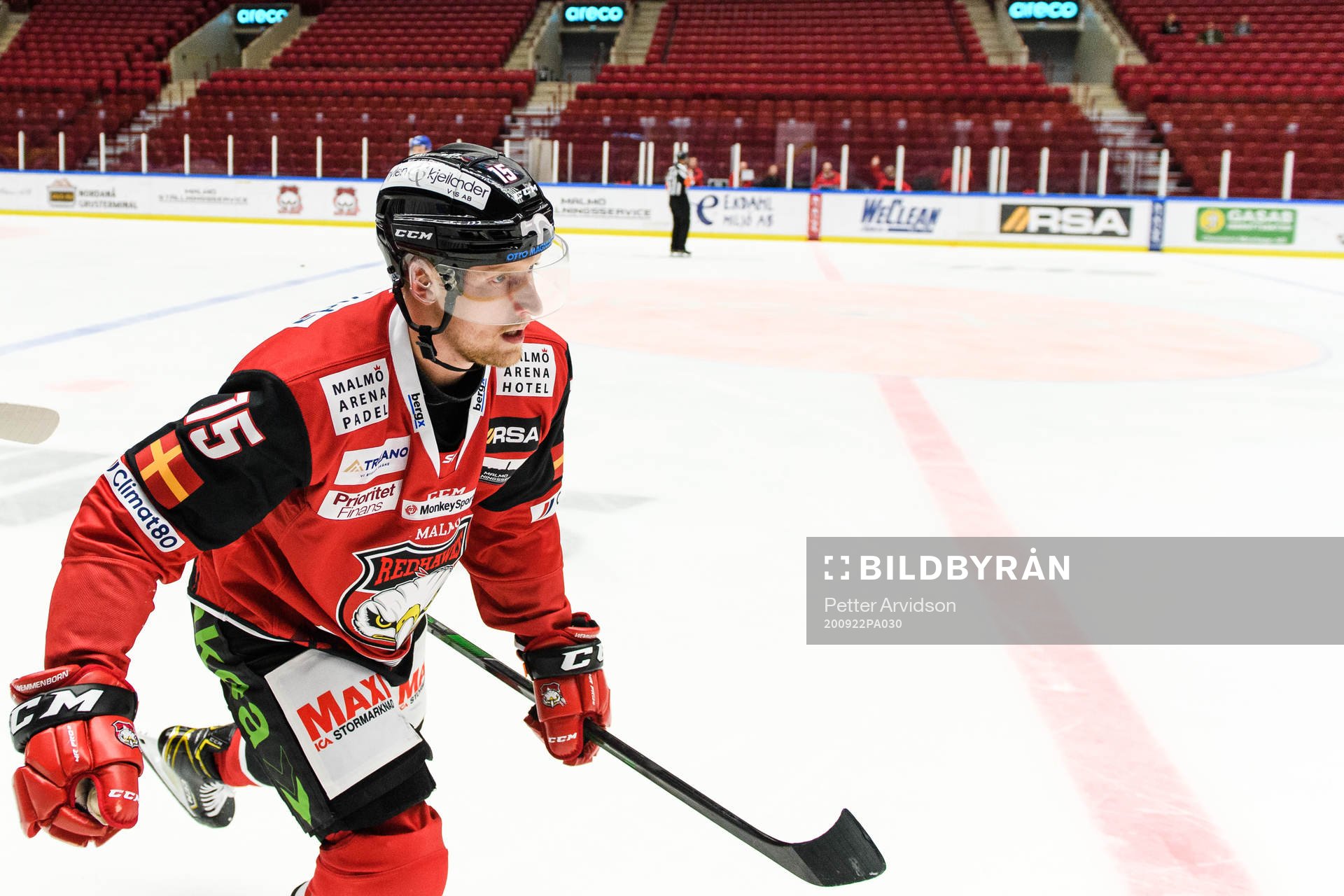 Malmö Redhawks Axel Wemmenborn jublar