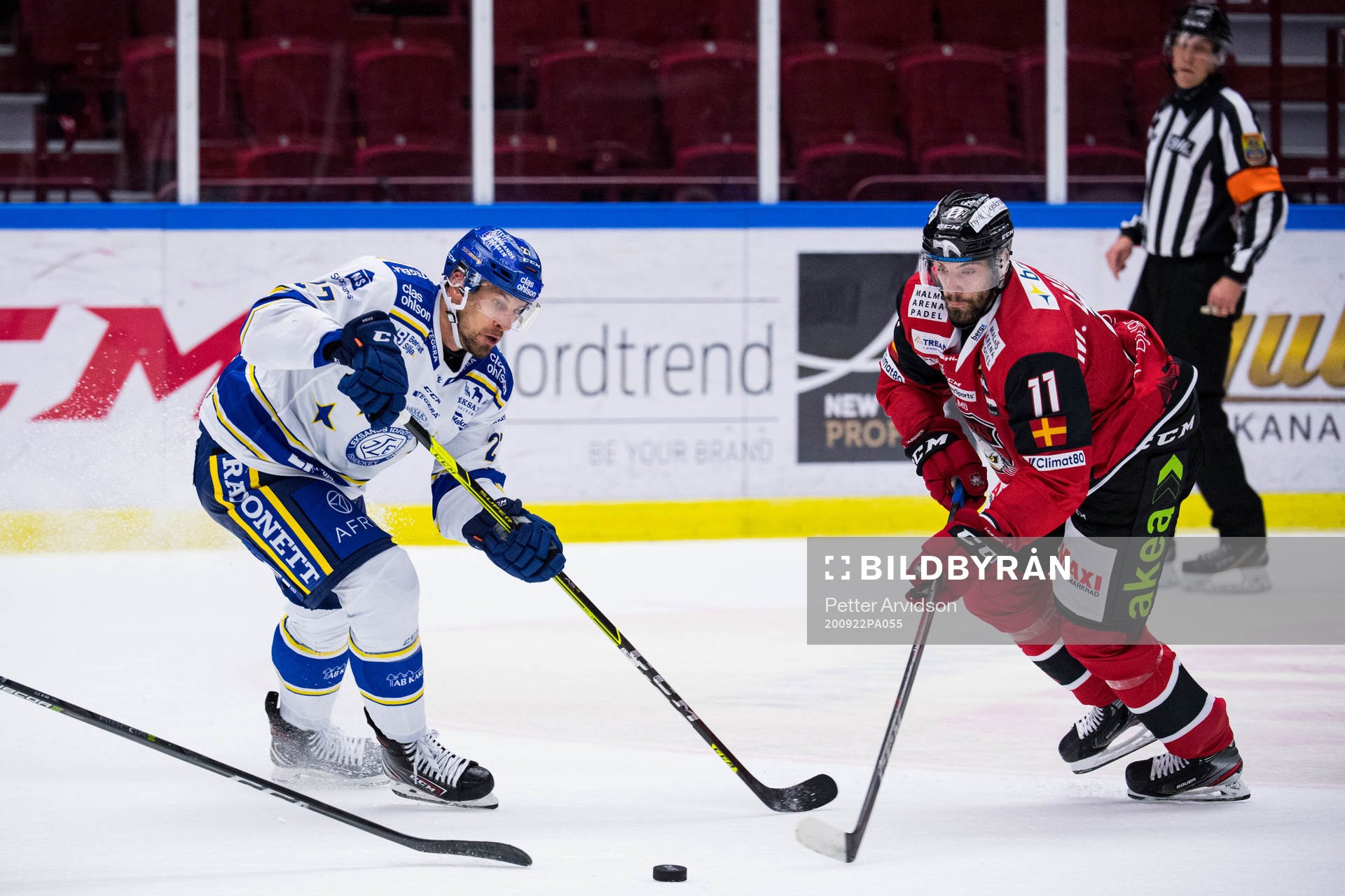 Leksands Marek Hrivík och Malmö Redhawks Markus Lauridsen