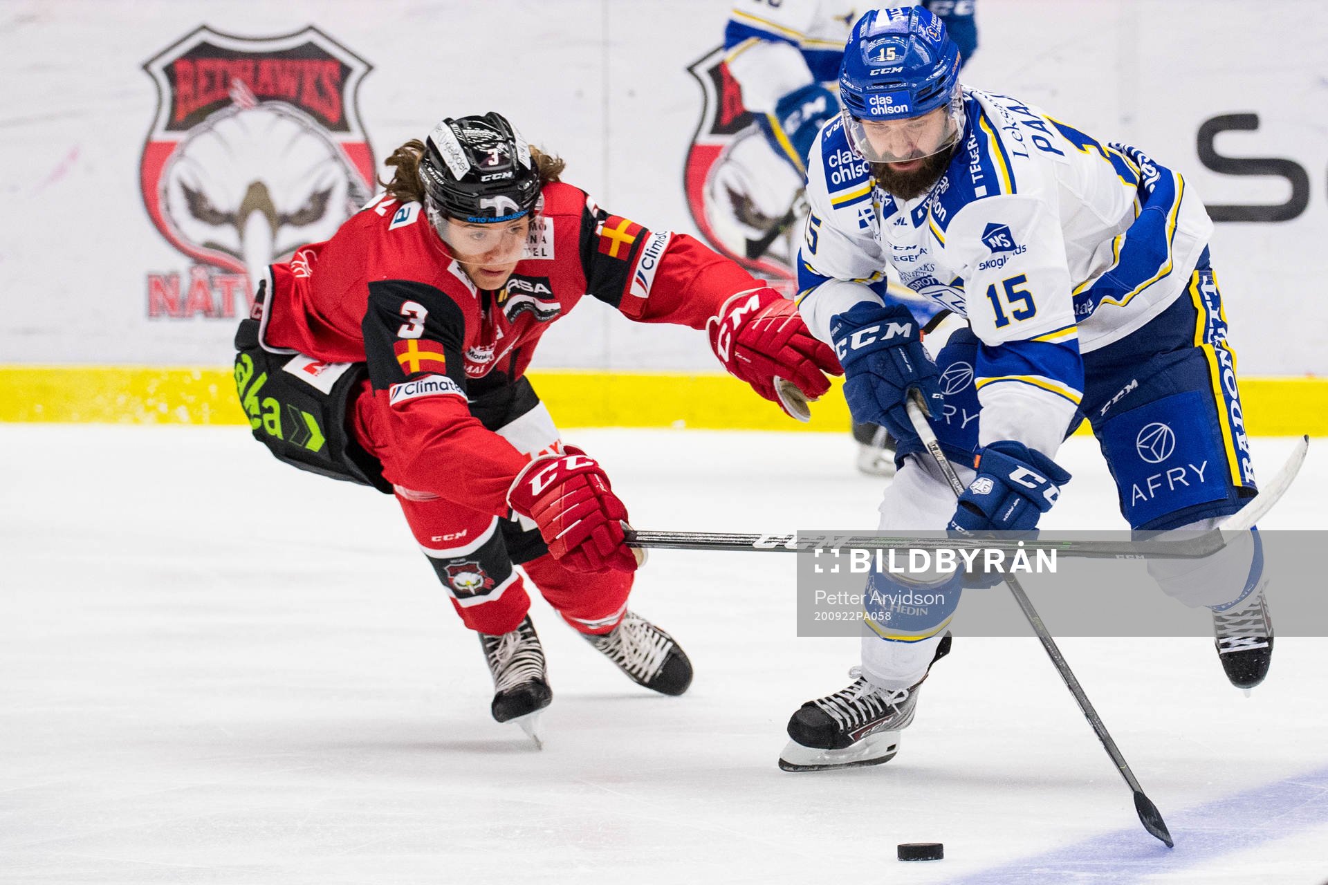 Malmö Redhawks Malte Setkov och Leksands Otto Paajanen
