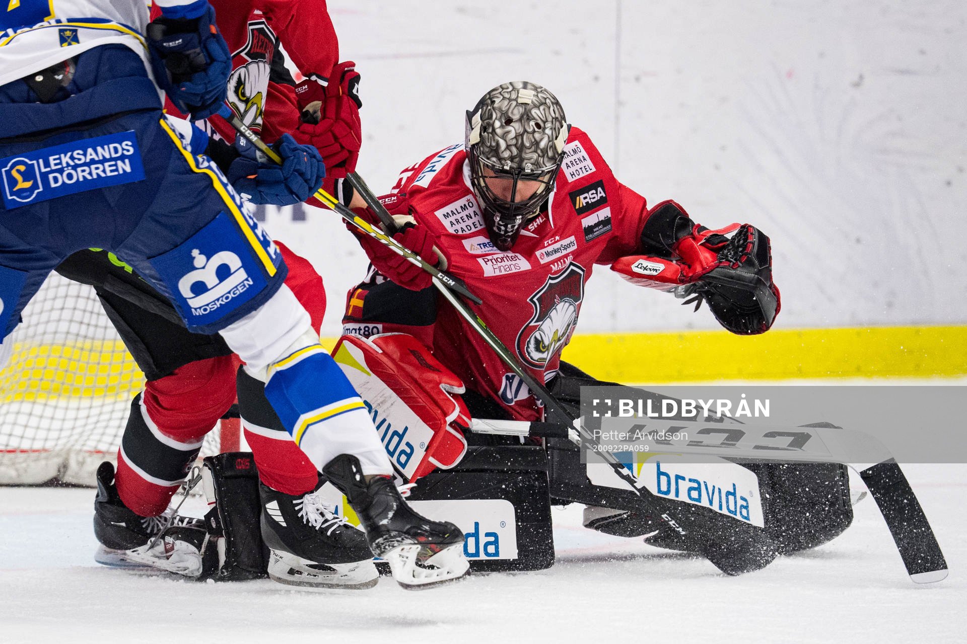 Malmö Redhawks målvakt Oscar Alsenfelt
