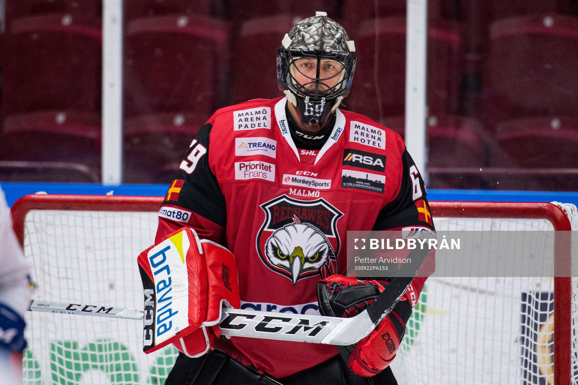 Malmö Redhawks målvakt Oscar Alsenfelt