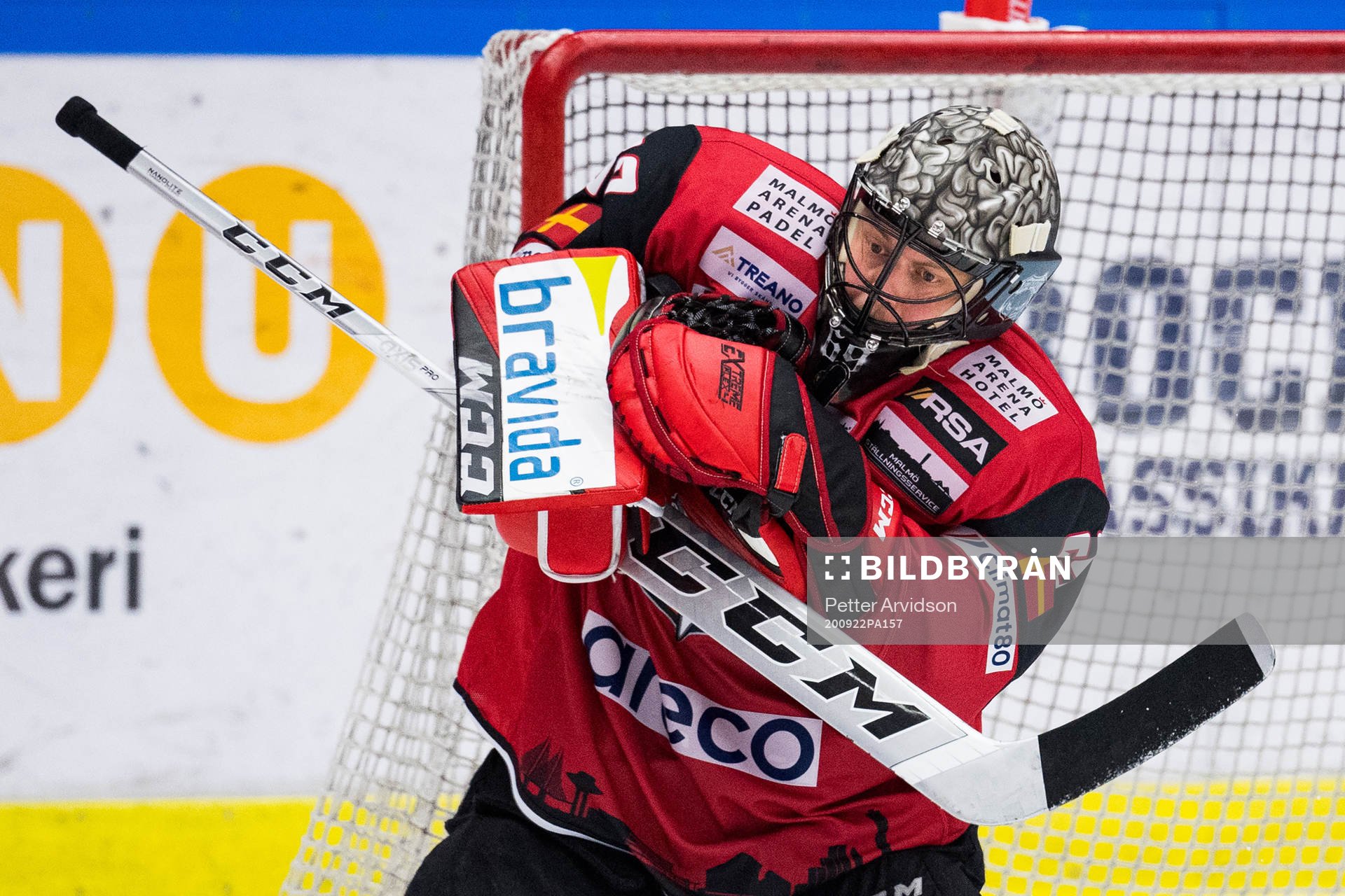 Malmö Redhawks målvakt Oscar Alsenfelt
