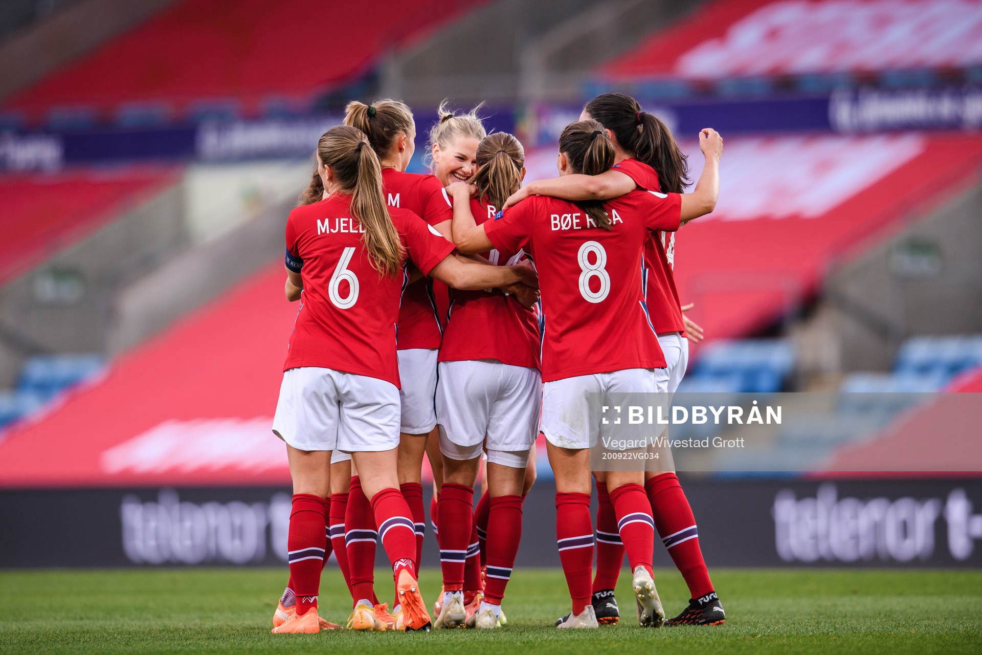 during the UEFA Women's Euro Qualifier football match