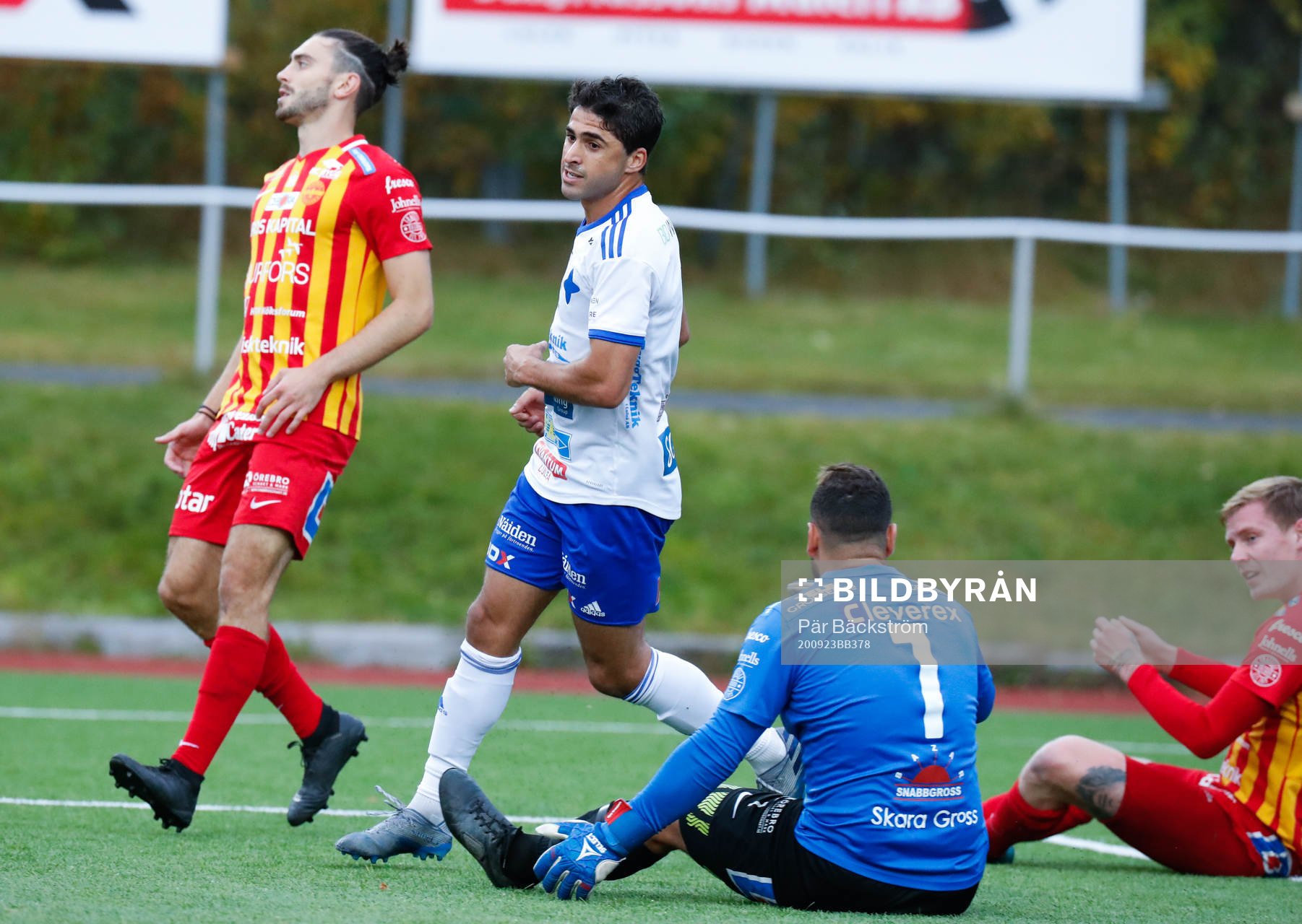 IFK Luleås Yassine Assam under fotbollsmatchen I division 1 norra mellan IFK Luleå och Örebro-Syrianska den 23 september 2020 i Luleå.