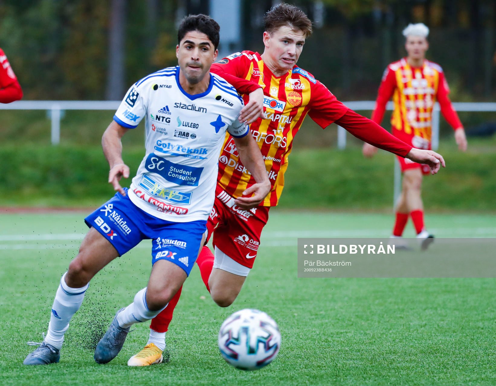 IFK Luleås Yassine Assam under fotbollsmatchen I division 1 norra mellan IFK Luleå och Örebro-Syrianska den 23 september 2020 i Luleå.